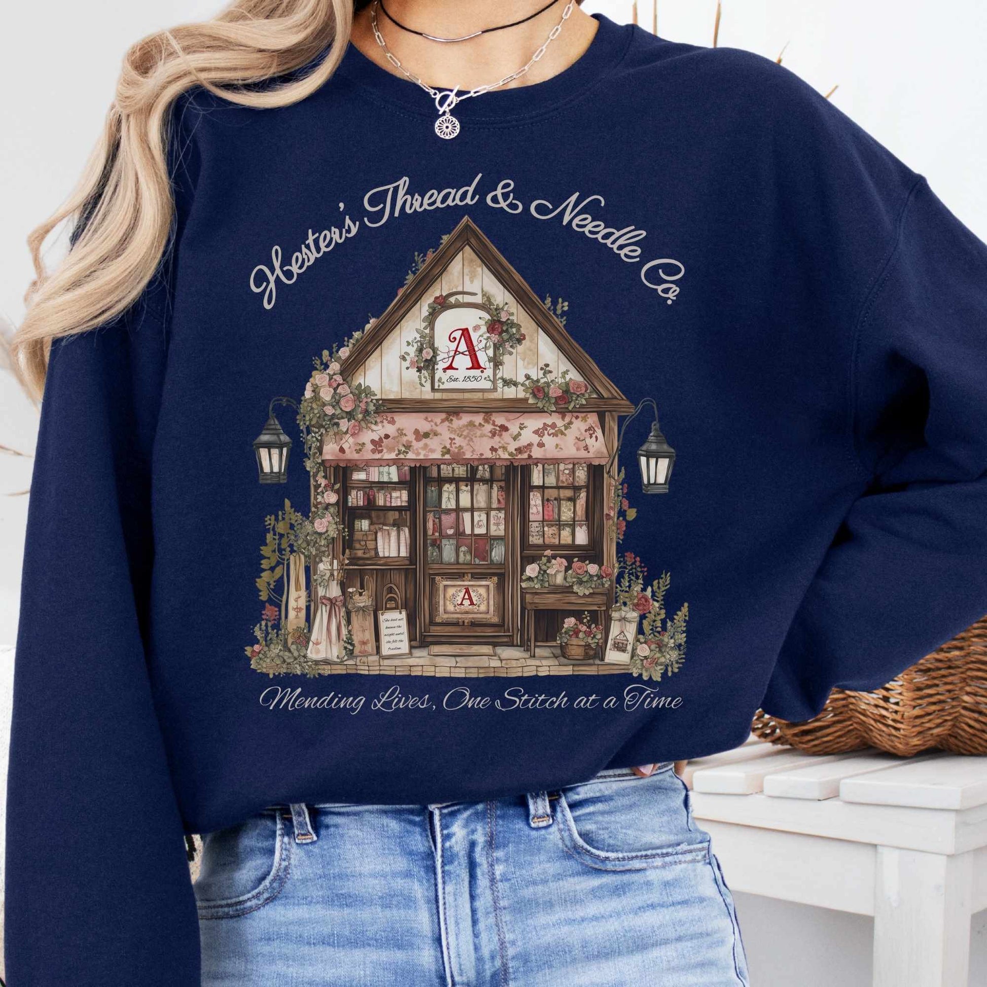 Sweatshirt Navy / S Hester's Thread & Needle Co. Sweatshirt The Mystic Eden