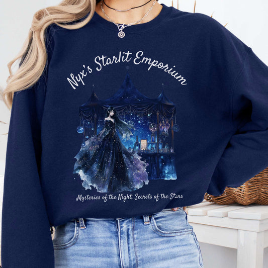 Sweatshirt Navy / S Nyx Starlit Emporium Greek Goddess Sweatshirt The Mystic Eden