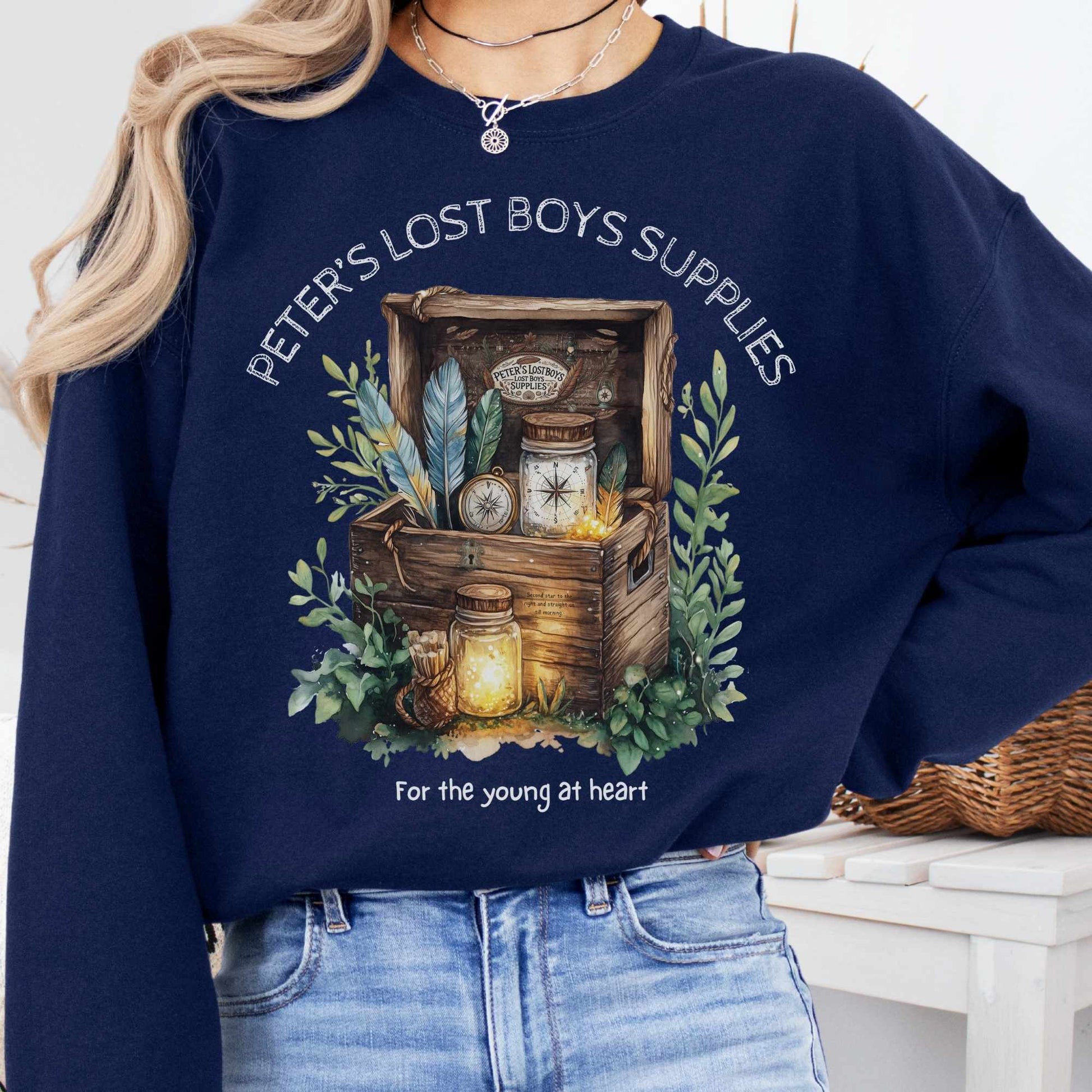 Sweatshirt Navy / S Peter's Lost Boys Supplies Sweatshirt The Mystic Eden