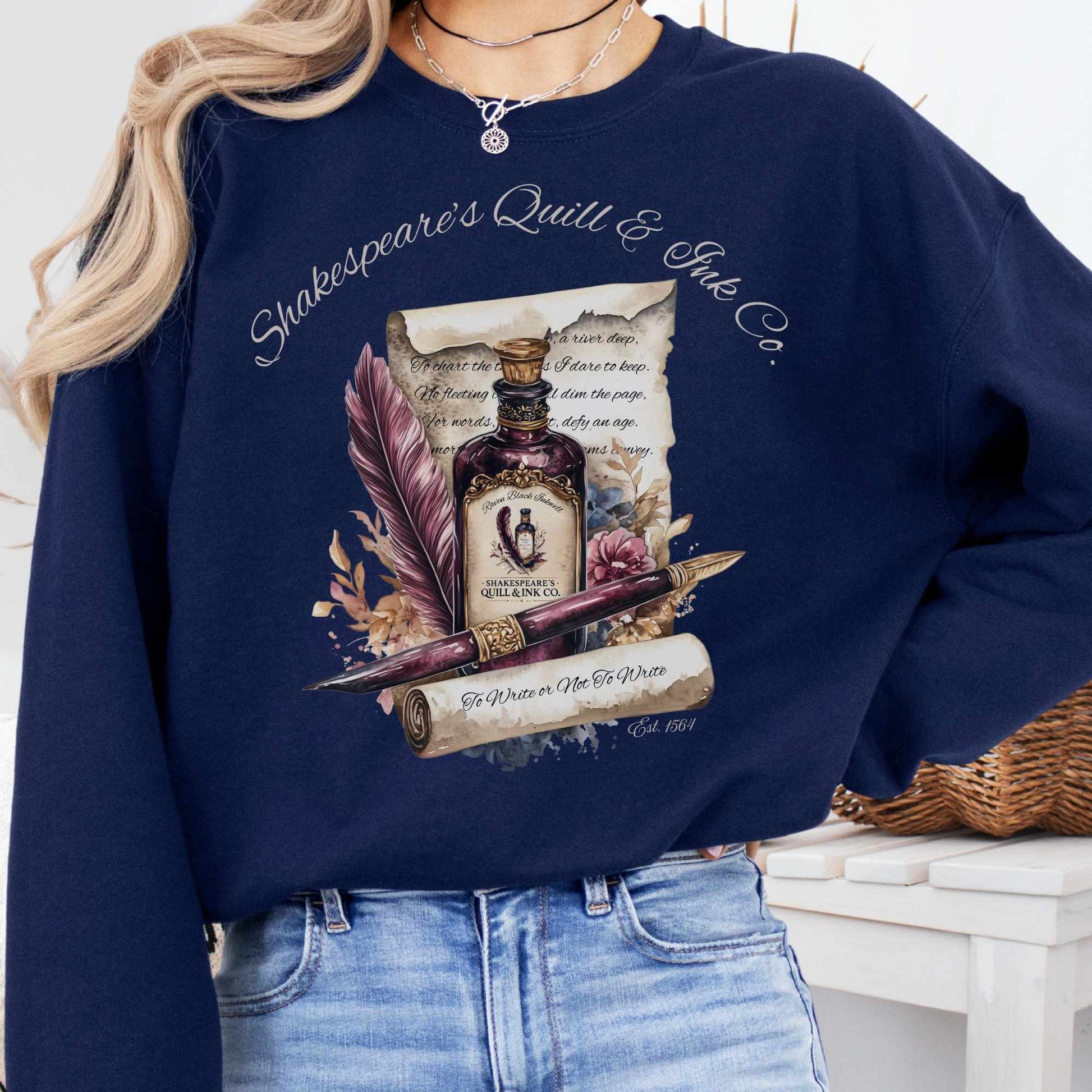 Sweatshirt Navy / S Shakespeare's Quill & Ink Co. Sweatshirt The Mystic Eden