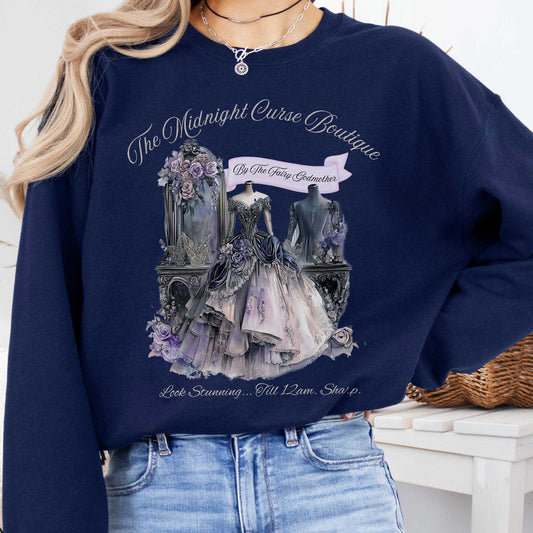 Sweatshirt Navy / S The Midnight Curse Boutique Fairytale Sweatshirt The Mystic Eden