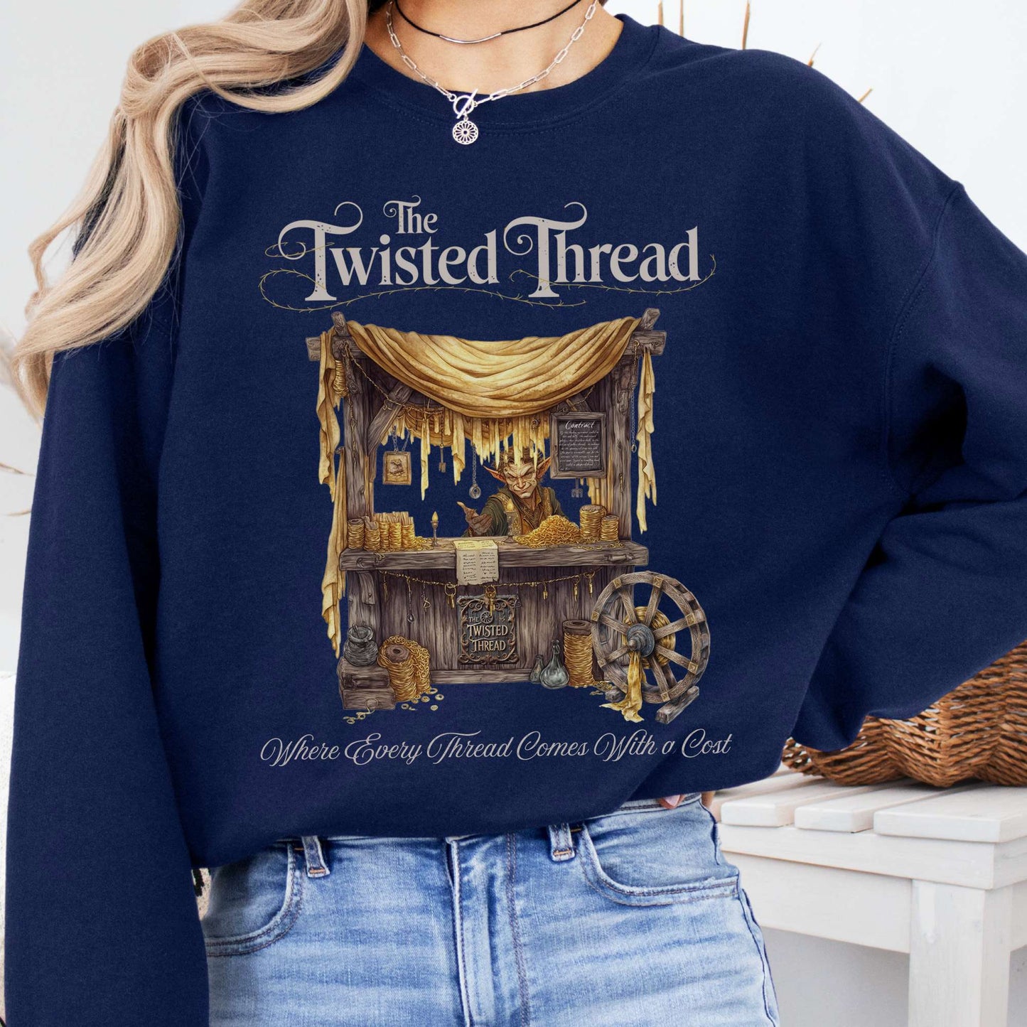Sweatshirt Navy / S The Twisted Thread Fairytale Sweatshirt The Mystic Eden