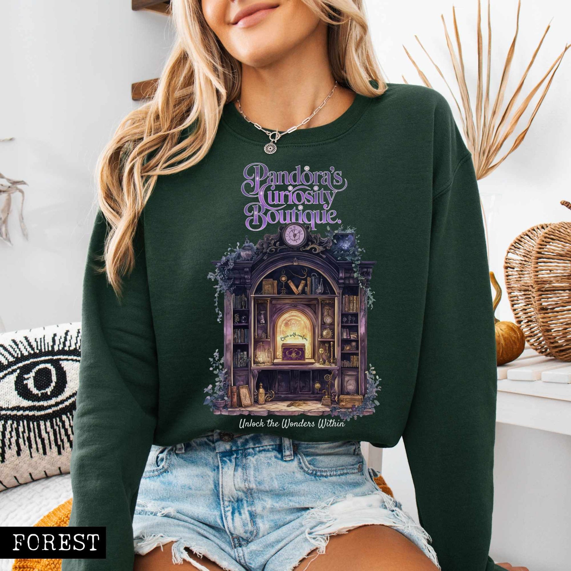 Sweatshirt Pandora's Curiosity Boutique Sweatshirt The Mystic Eden