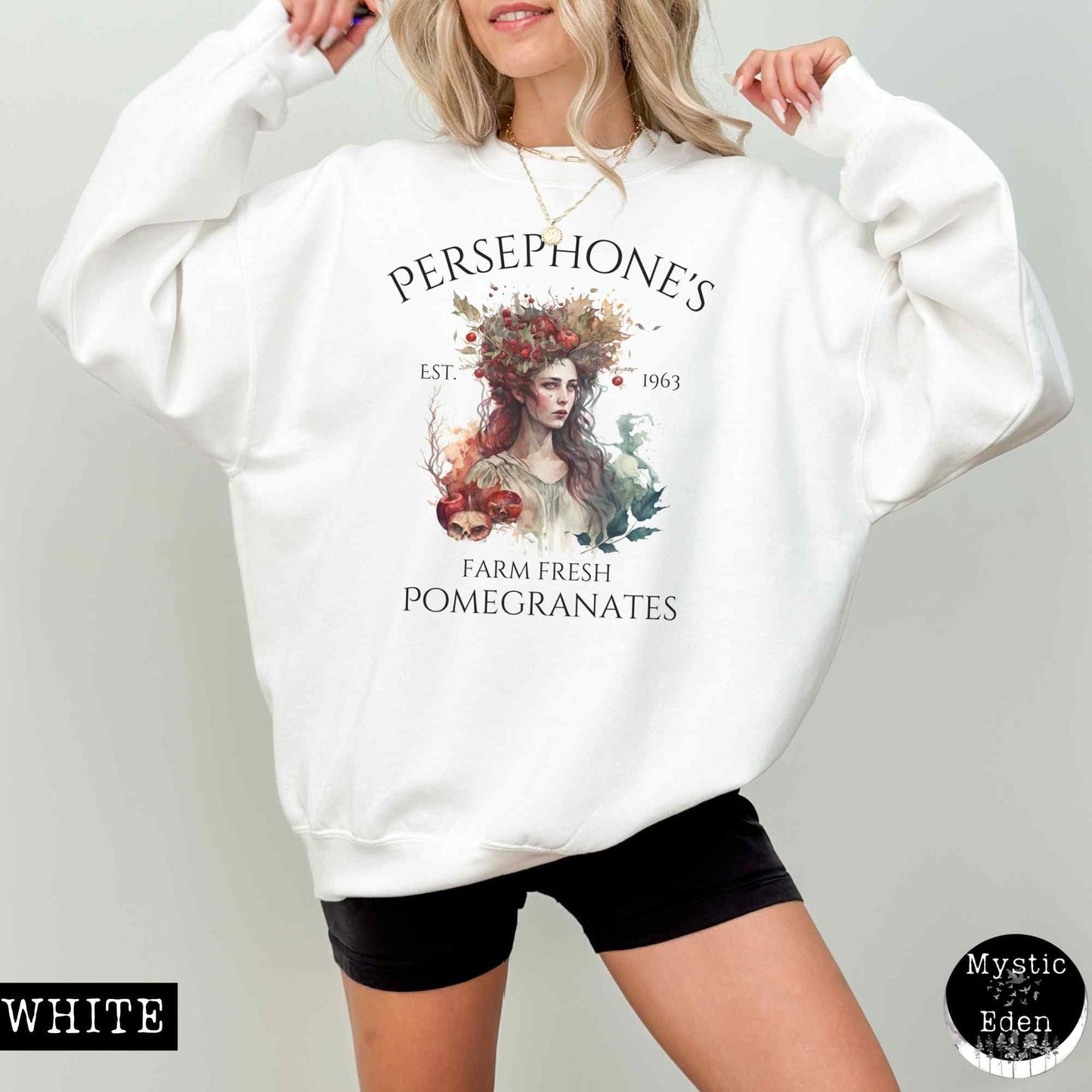 Sweatshirt Persephone Sweatshirt Greek Mythology Sweater The Mystic Eden