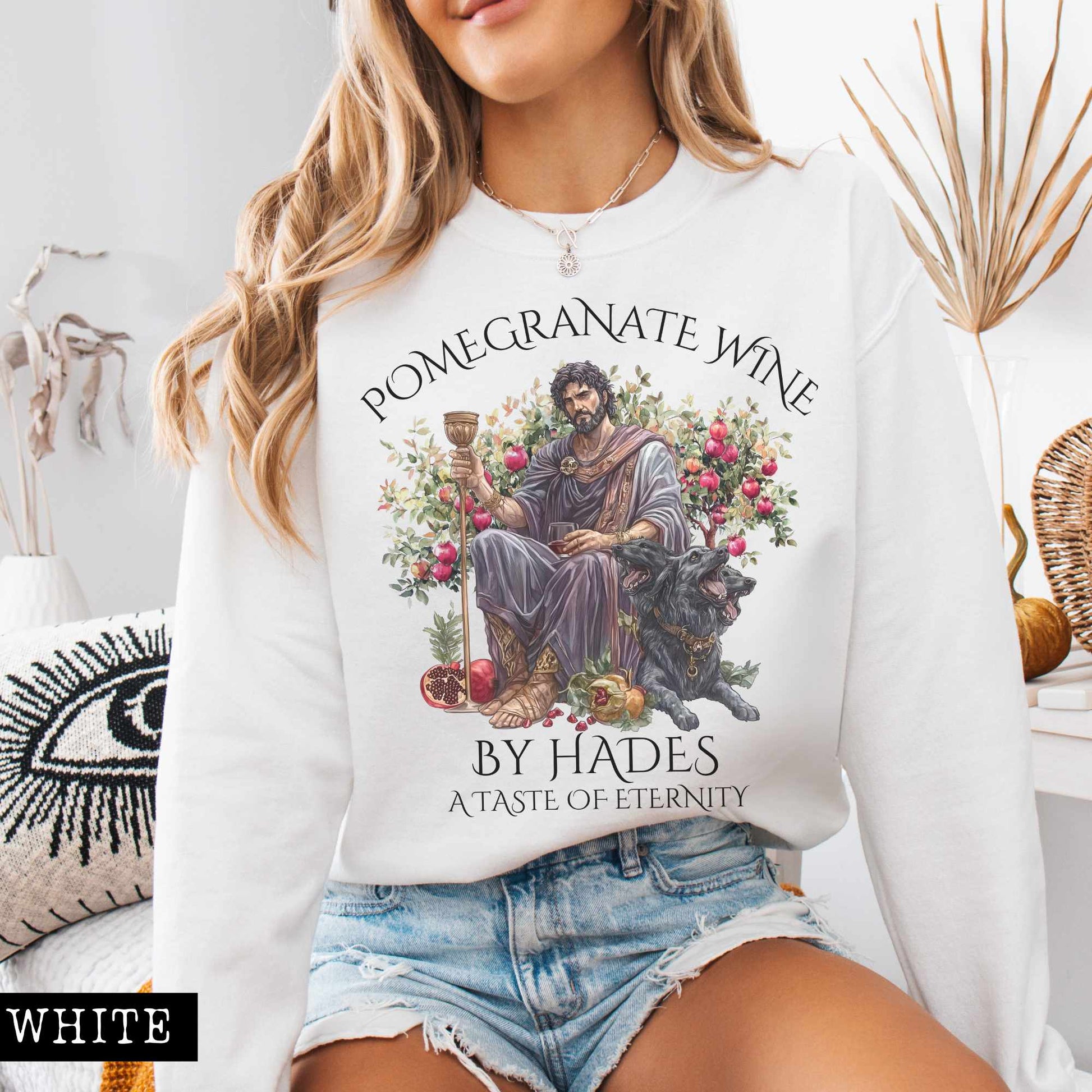 Sweatshirt Pomegranate Wine By Hades Sweatshirt - A Taste of Eternity The Mystic Eden