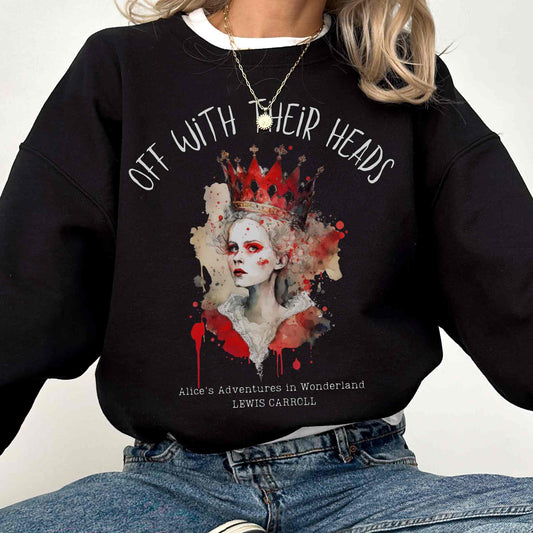 Sweatshirt Red Queen Alice in wonderland Sweatshirt The Mystic Eden