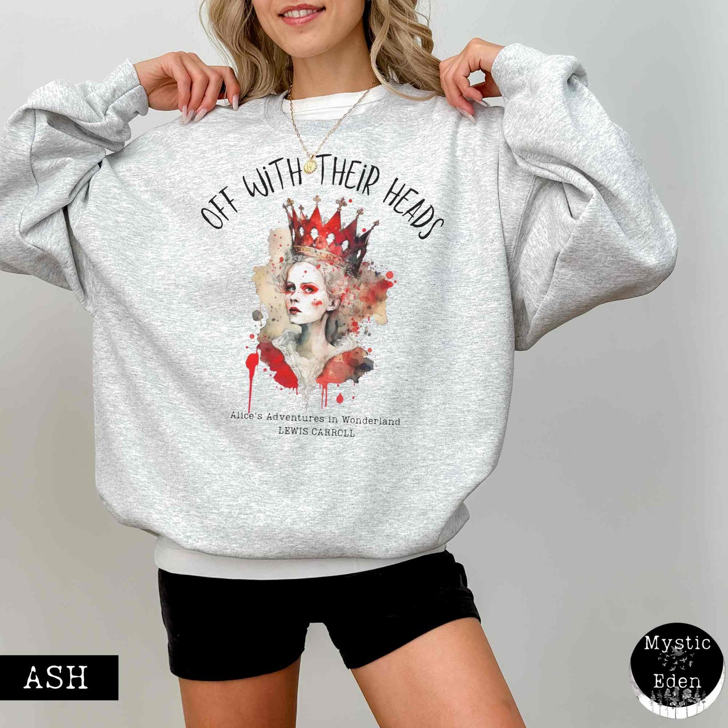 Sweatshirt Red Queen Alice in wonderland Sweatshirt The Mystic Eden