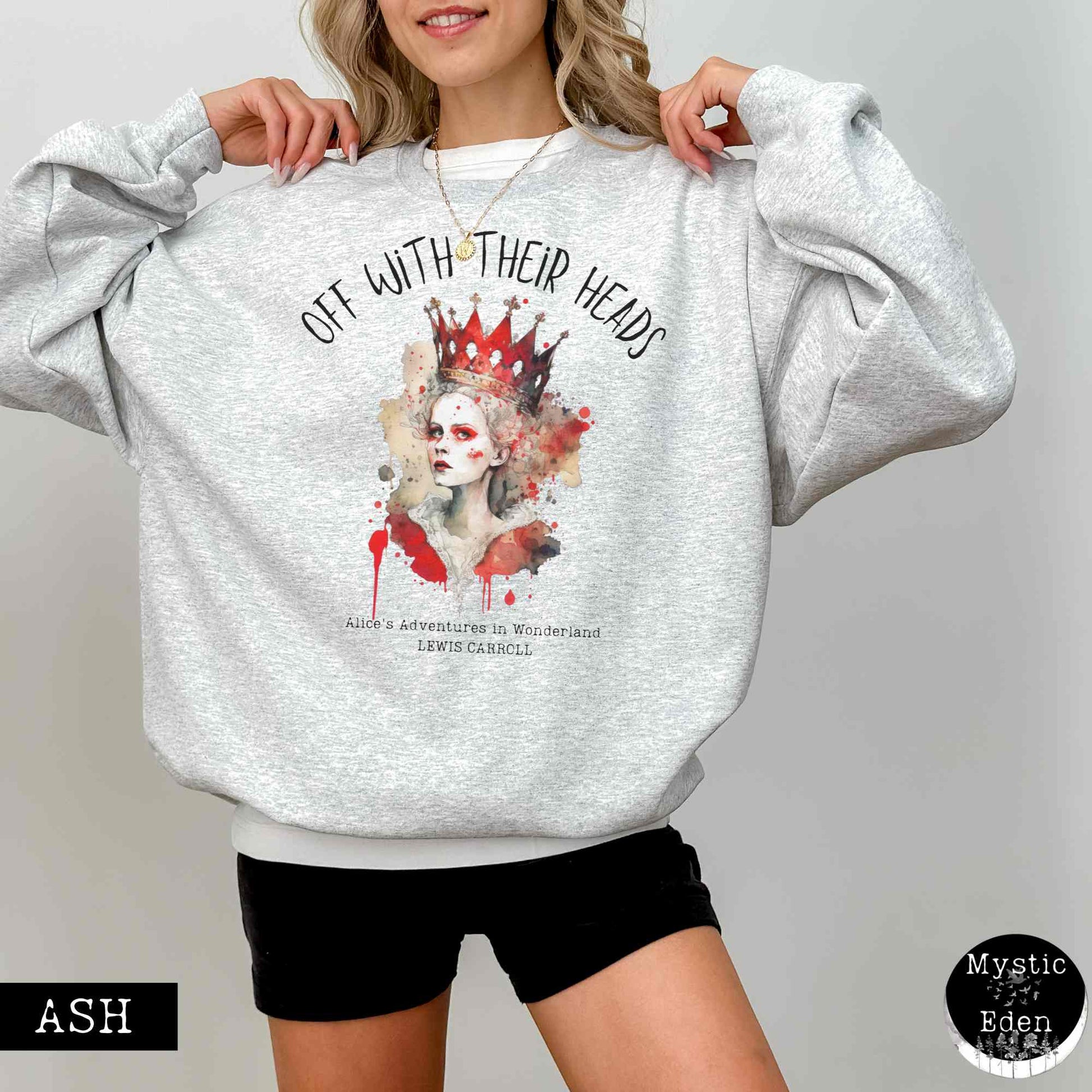 Sweatshirt Red Queen Alice in wonderland Sweatshirt The Mystic Eden