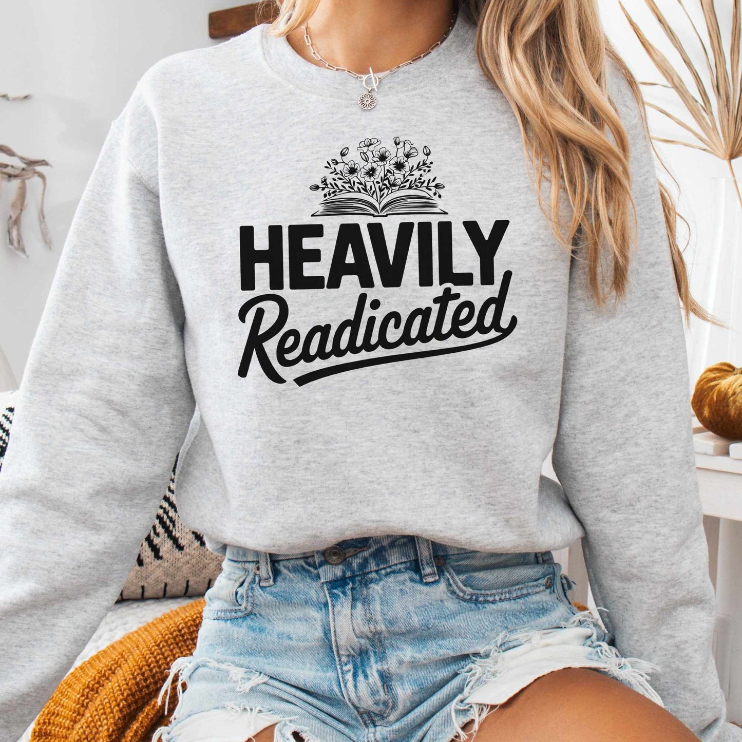 Sweatshirt S / Ash Heavily Readicated Sweatshirt The Mystic Eden