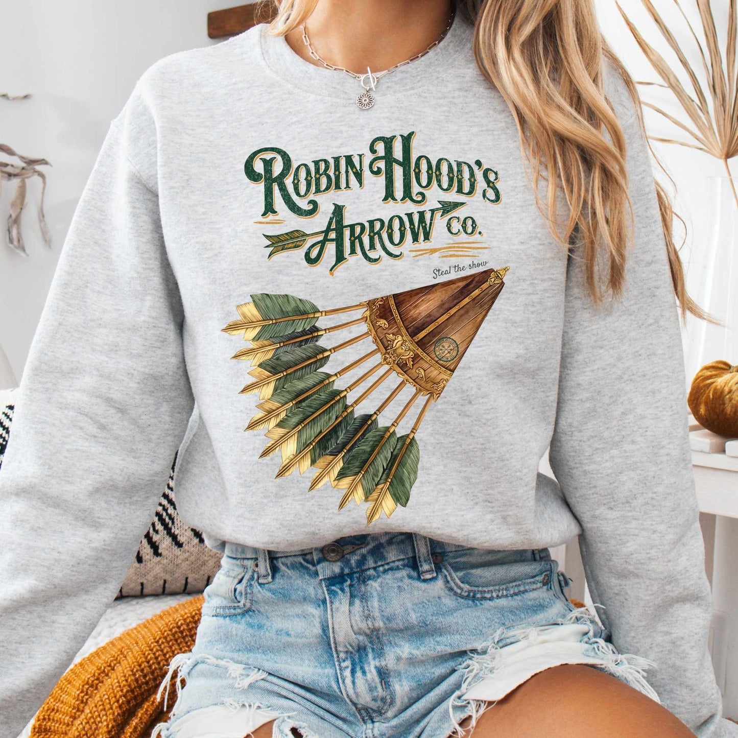 Sweatshirt S / Ash Robin Hood's Arrow Co. Sweatshirt The Mystic Eden