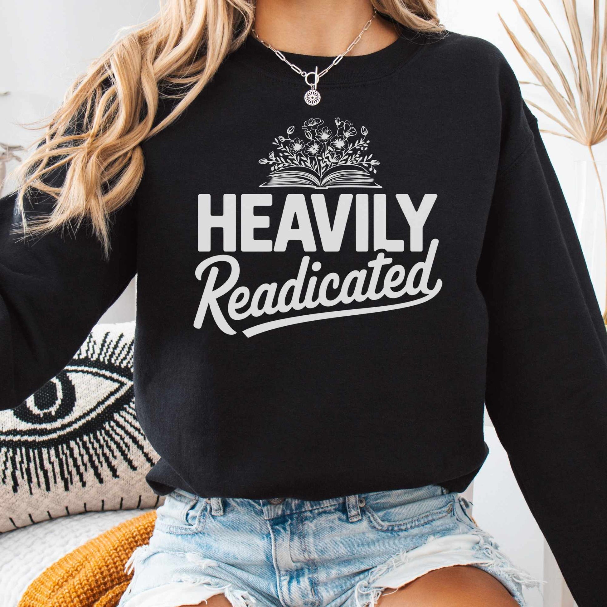 Sweatshirt S / Black Heavily Readicated Sweatshirt The Mystic Eden