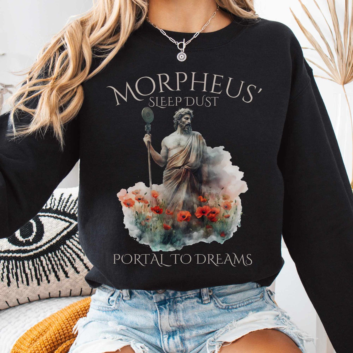 Sweatshirt S / Black Morpheus' Sleep Dust Sweatshirt The Mystic Eden