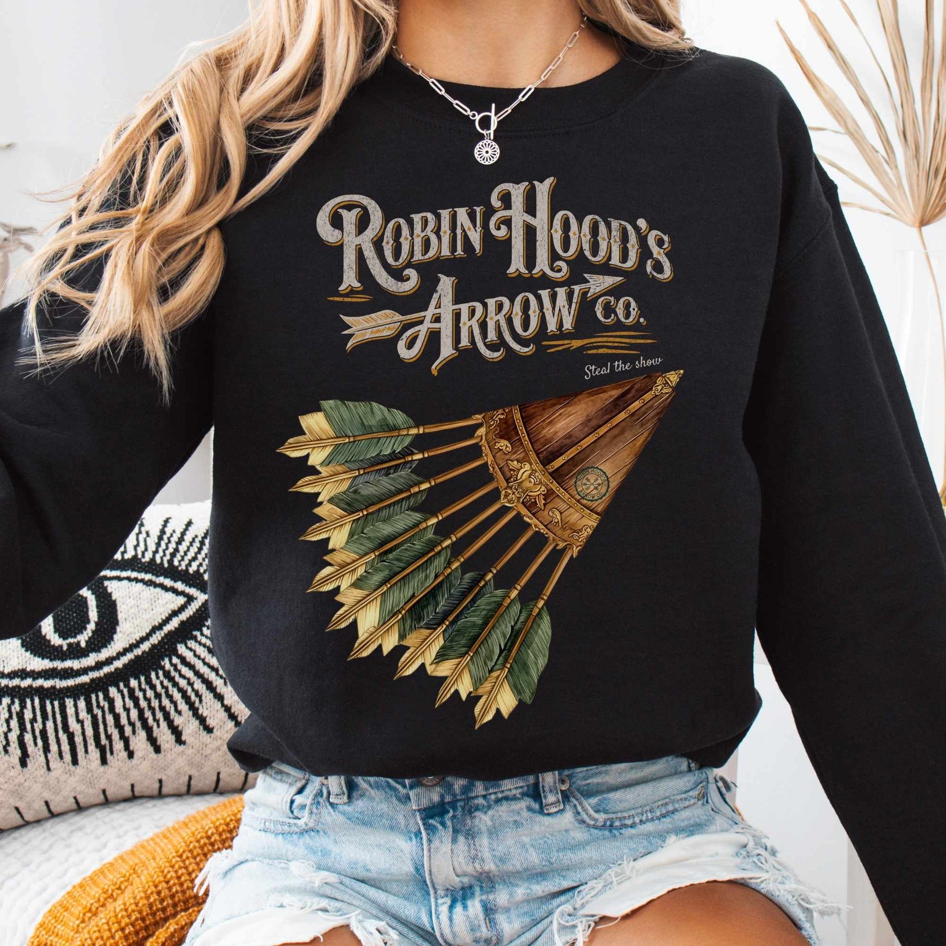 Sweatshirt S / Black Robin Hood's Arrow Co. Sweatshirt The Mystic Eden