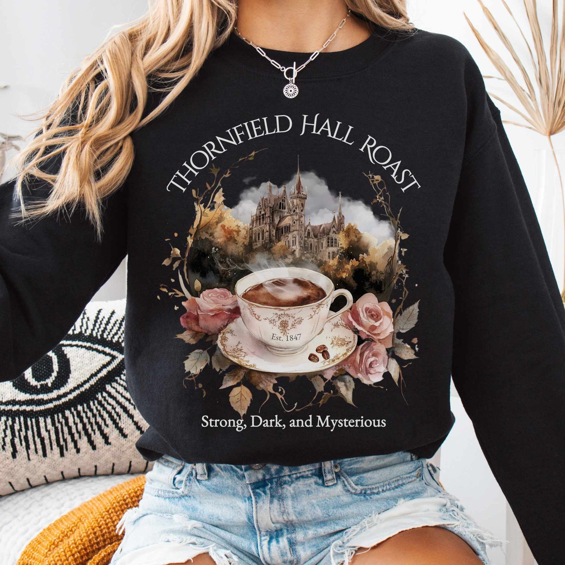 Sweatshirt S / Black Thornfield Hall Roast Sweatshirt The Mystic Eden