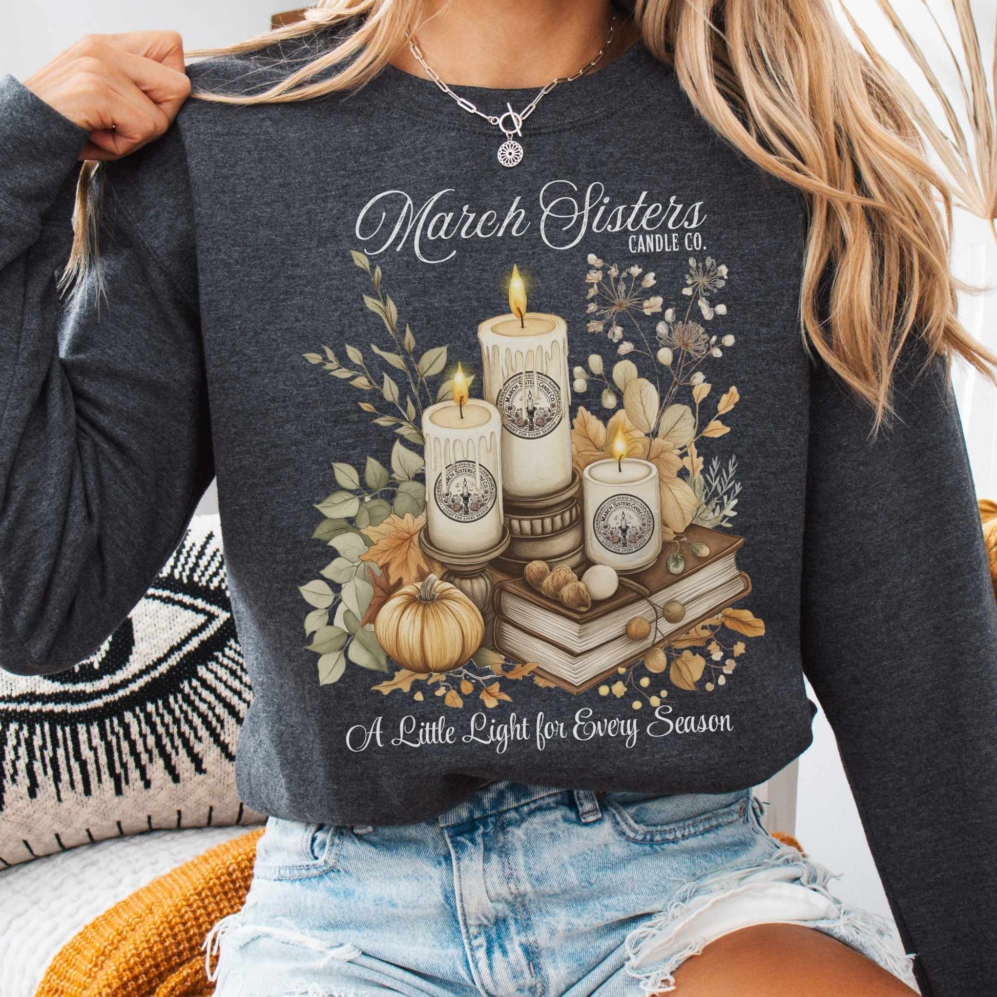 Sweatshirt S / Dark Heather March Sisters Candle Co. Sweatshirt The Mystic Eden