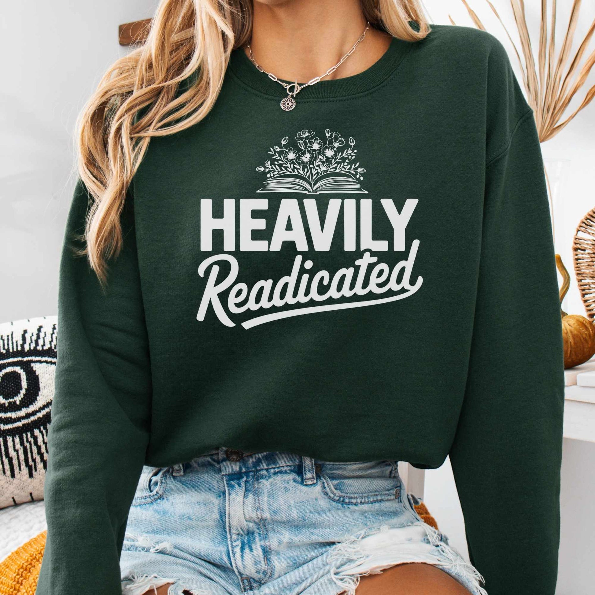 Sweatshirt S / Forest Green Heavily Readicated Sweatshirt The Mystic Eden