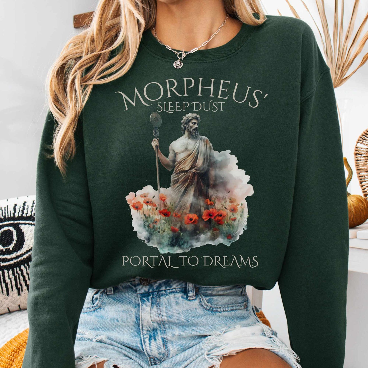 Sweatshirt S / Forest Green Morpheus' Sleep Dust Sweatshirt The Mystic Eden
