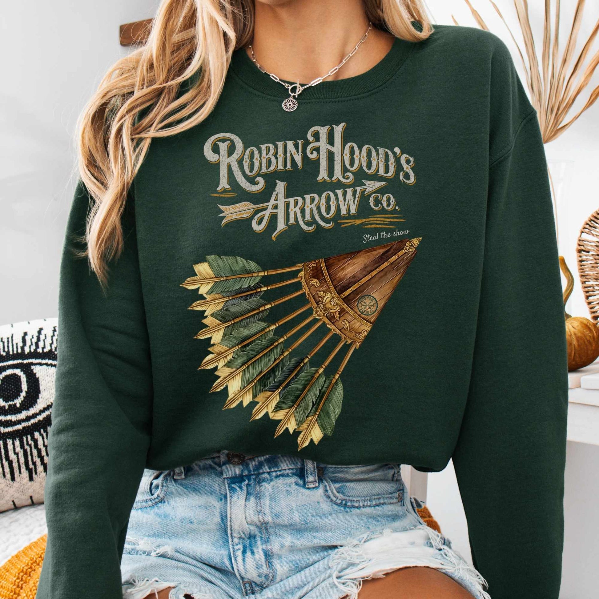 Sweatshirt S / Forest Green Robin Hood's Arrow Co. Sweatshirt The Mystic Eden