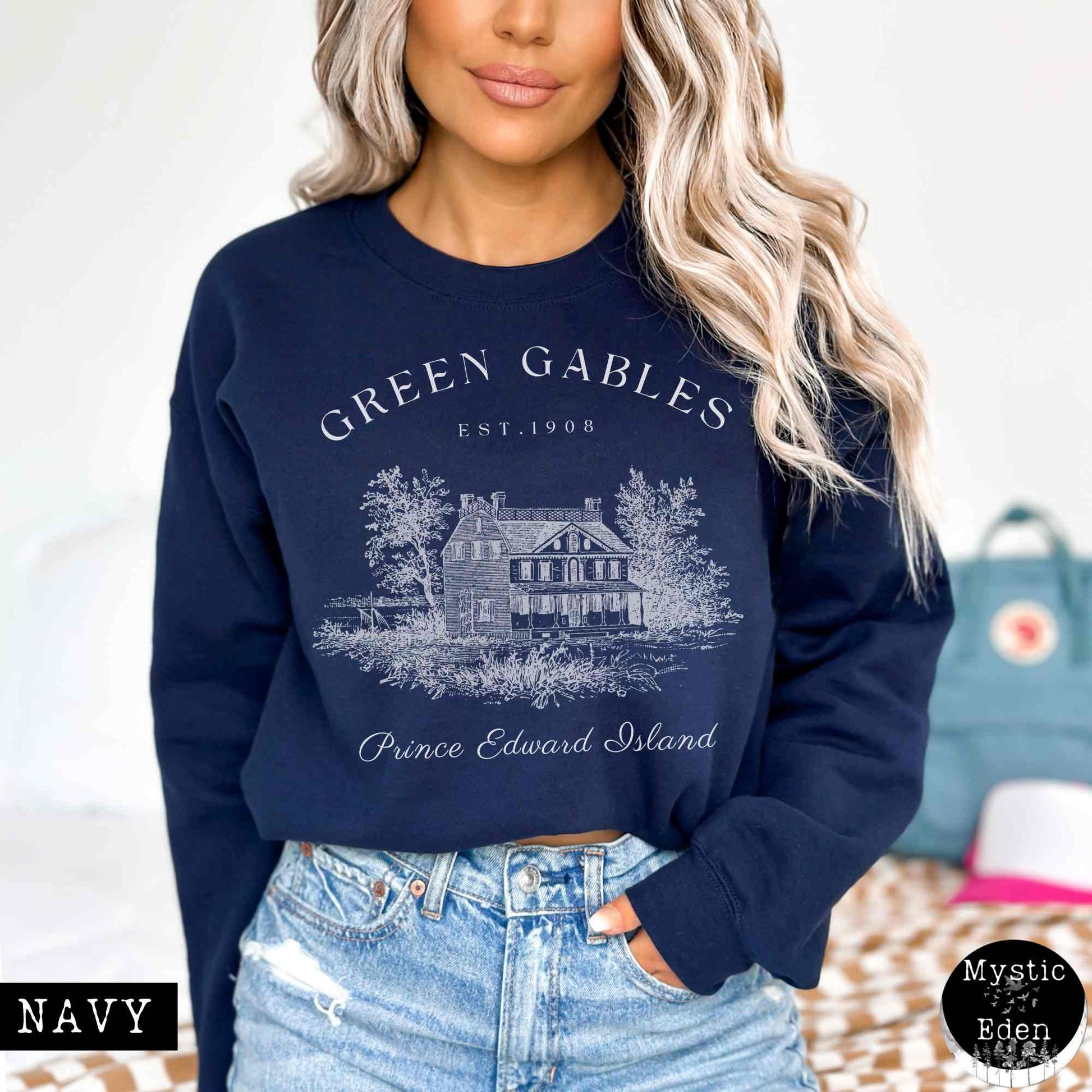 Sweatshirt S / Navy Anne of Green Gables Sweatshirt The Mystic Eden