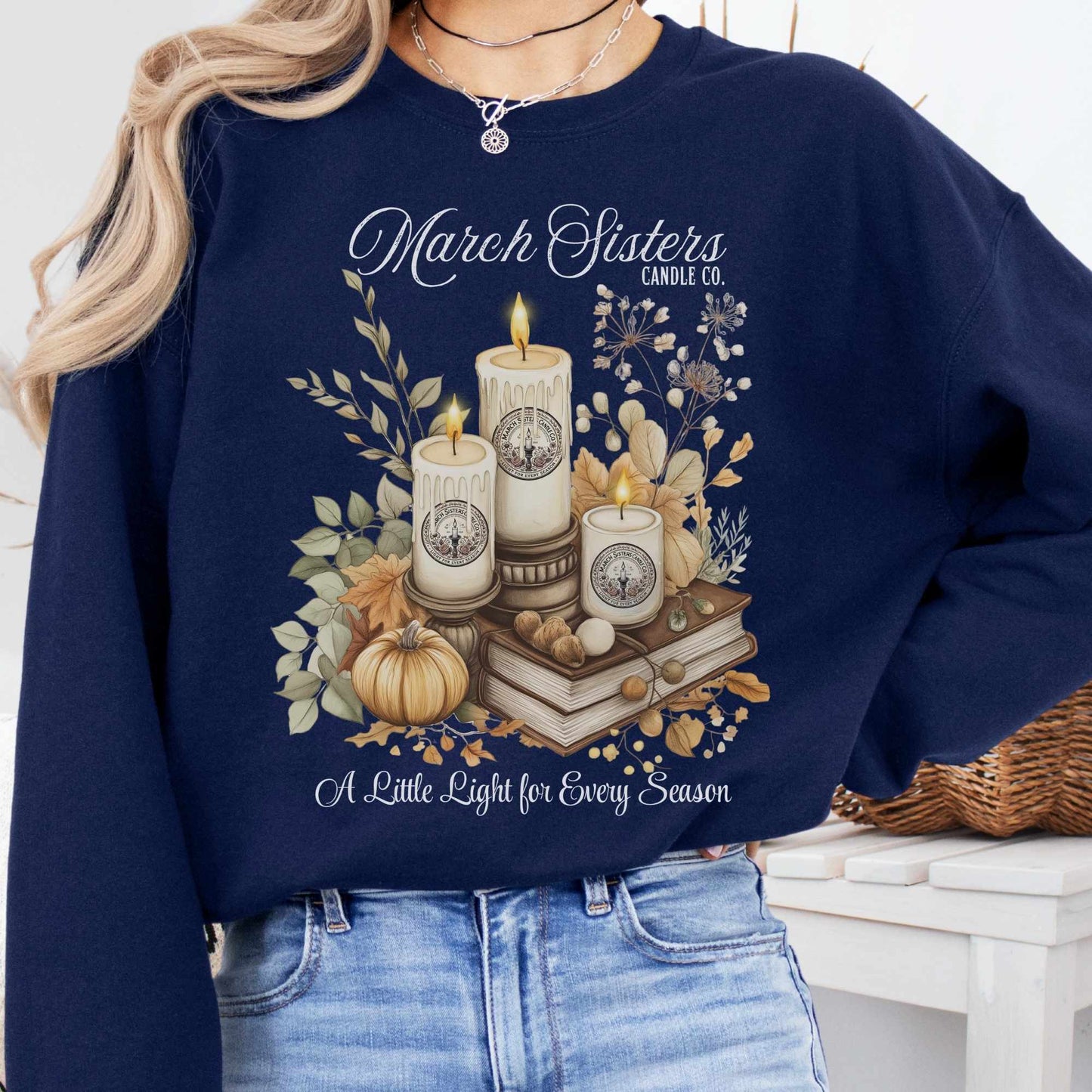 Sweatshirt S / Navy March Sisters Candle Co. Sweatshirt The Mystic Eden