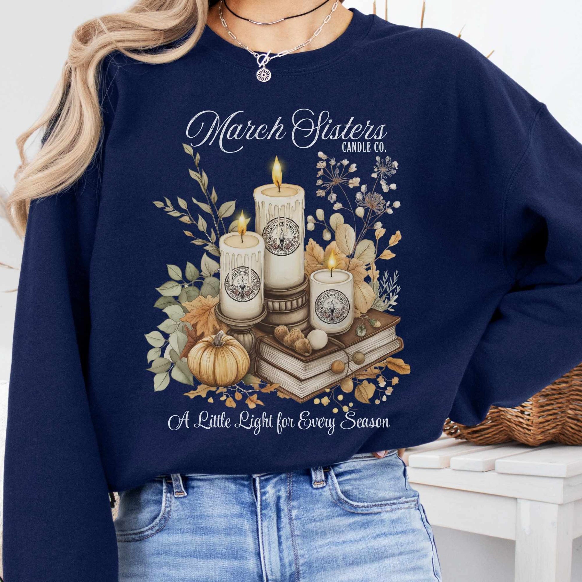 Sweatshirt S / Navy March Sisters Candle Co. Sweatshirt The Mystic Eden