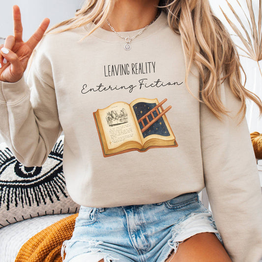 Sweatshirt S / Sand Entering Fiction Sweatshirt β Literary Escape Tee The Mystic Eden