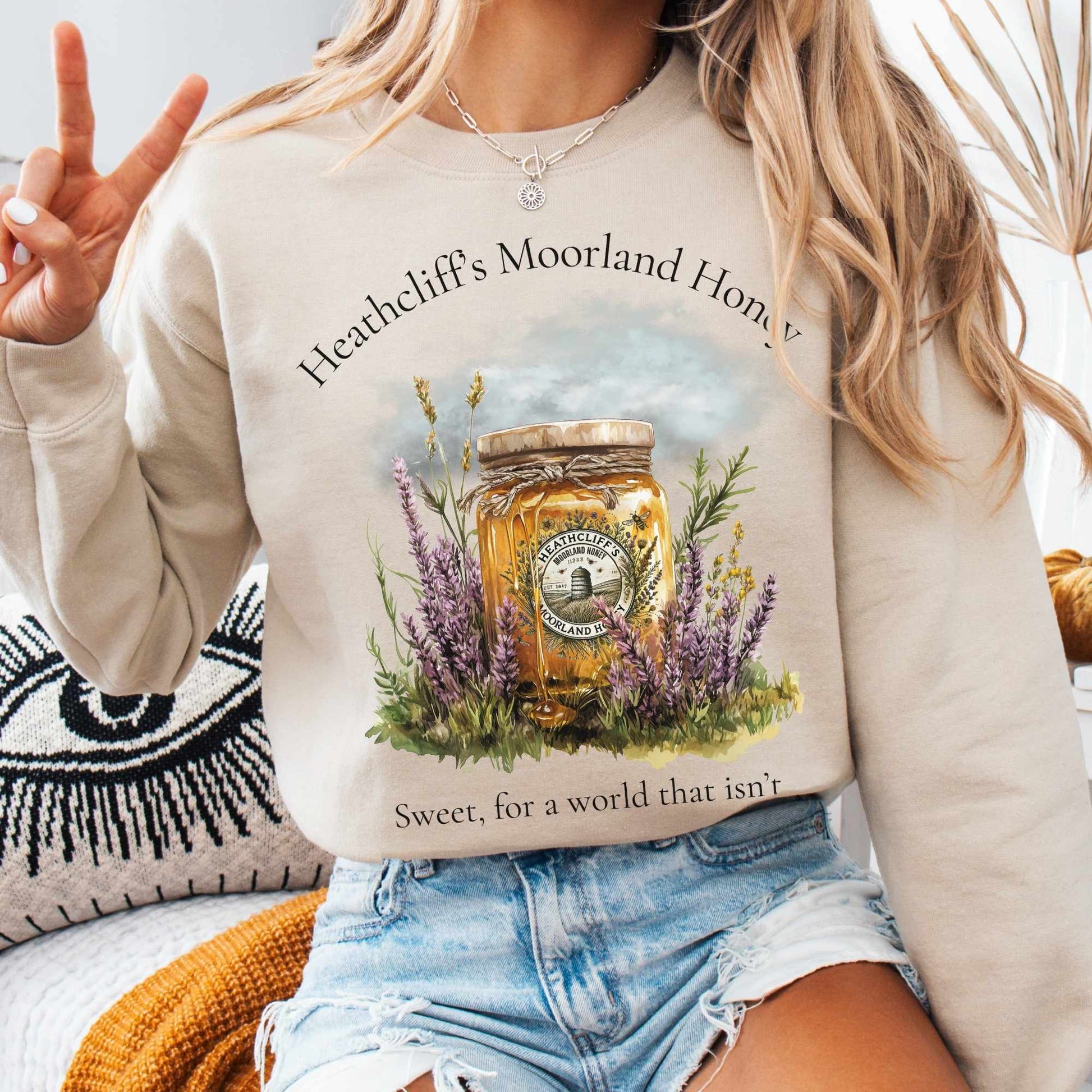 Sweatshirt S / Sand Heathcliff's Moorland Honey Sweatshirt The Mystic Eden