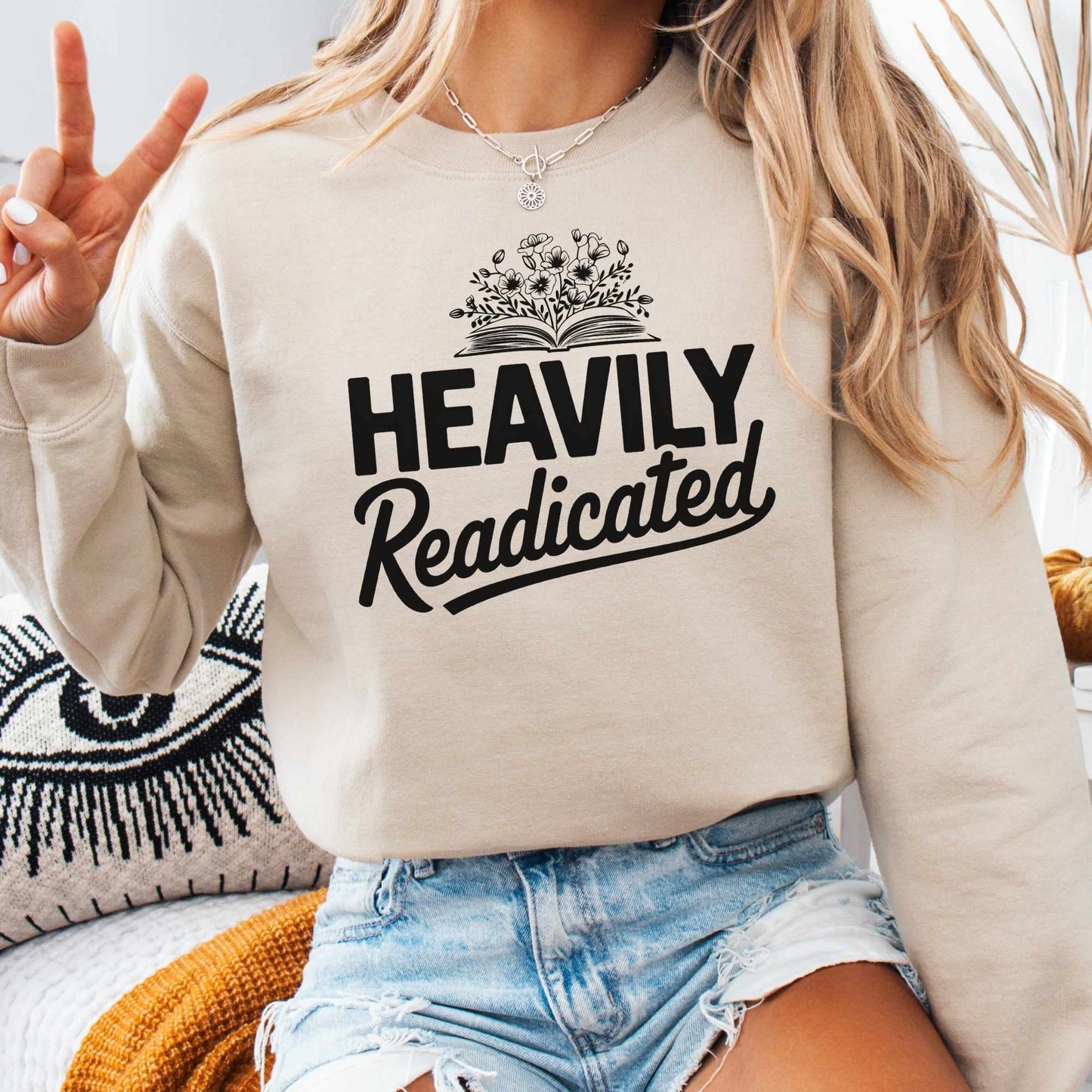 Sweatshirt S / Sand Heavily Readicated Sweatshirt The Mystic Eden