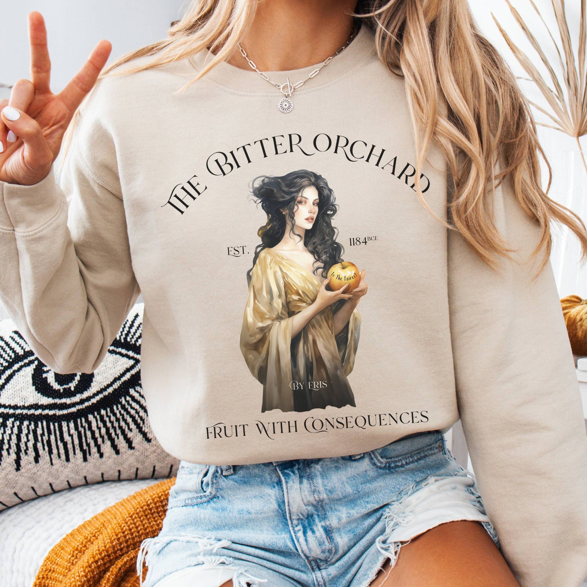 Sweatshirt S / Sand The Bitter Orchard Sweatshirt β Fruit With Consequences The Mystic Eden