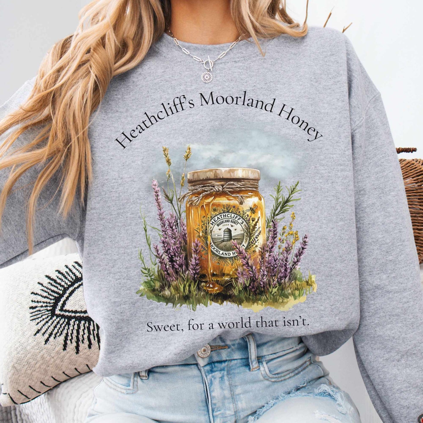 Sweatshirt S / Sport Grey Heathcliff's Moorland Honey Sweatshirt The Mystic Eden