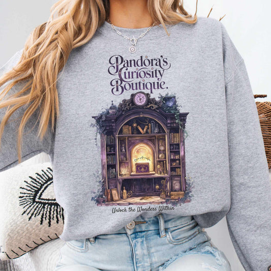 Sweatshirt S / Sport Grey Pandora's Curiosity Boutique Sweatshirt The Mystic Eden