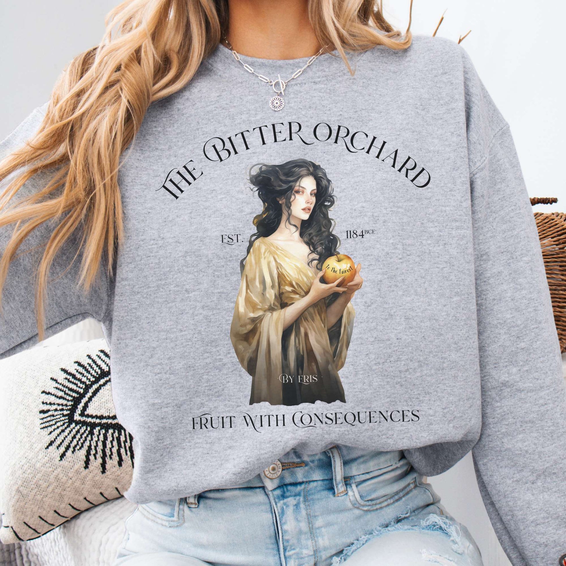 Sweatshirt S / Sport Grey The Bitter Orchard Sweatshirt β Fruit With Consequences The Mystic Eden