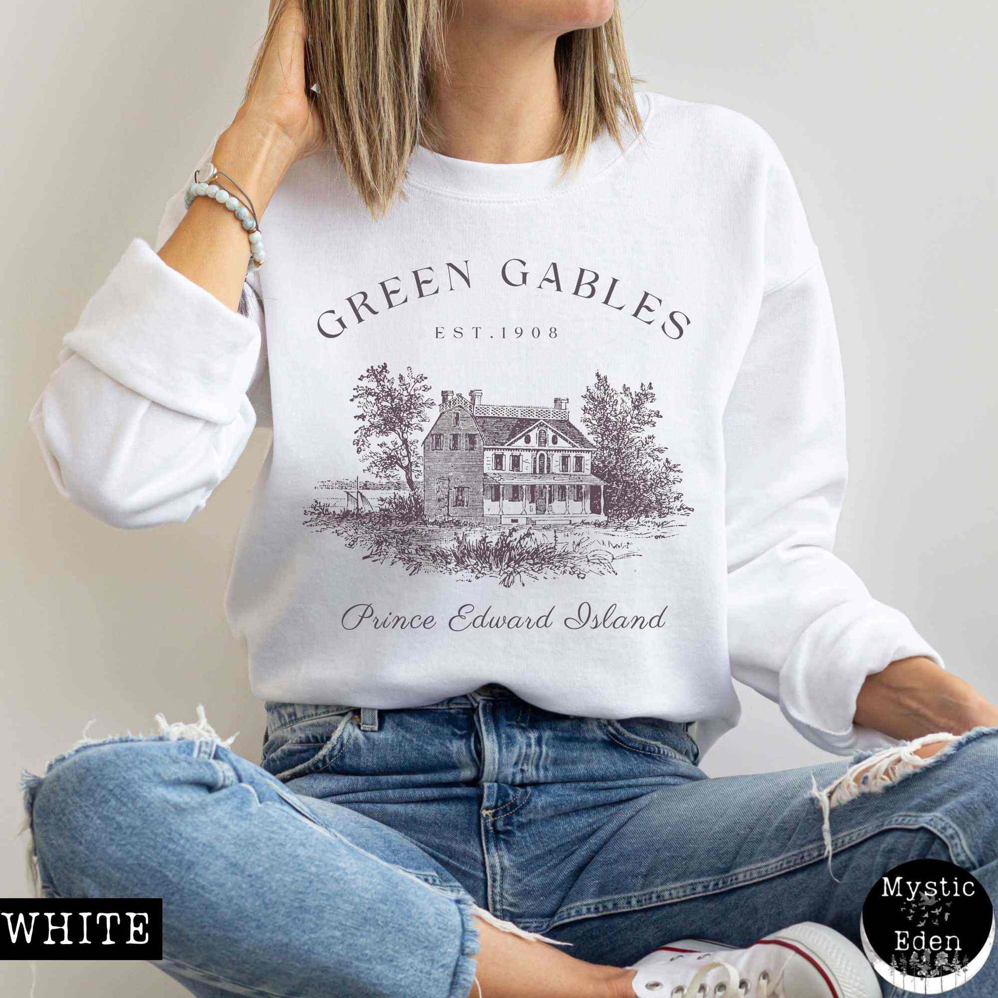 Sweatshirt S / White Anne of Green Gables Sweatshirt The Mystic Eden
