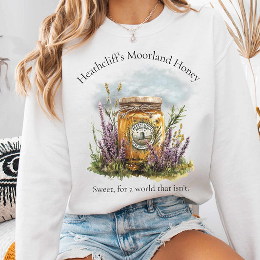 Sweatshirt S / White Heathcliff's Moorland Honey Sweatshirt The Mystic Eden