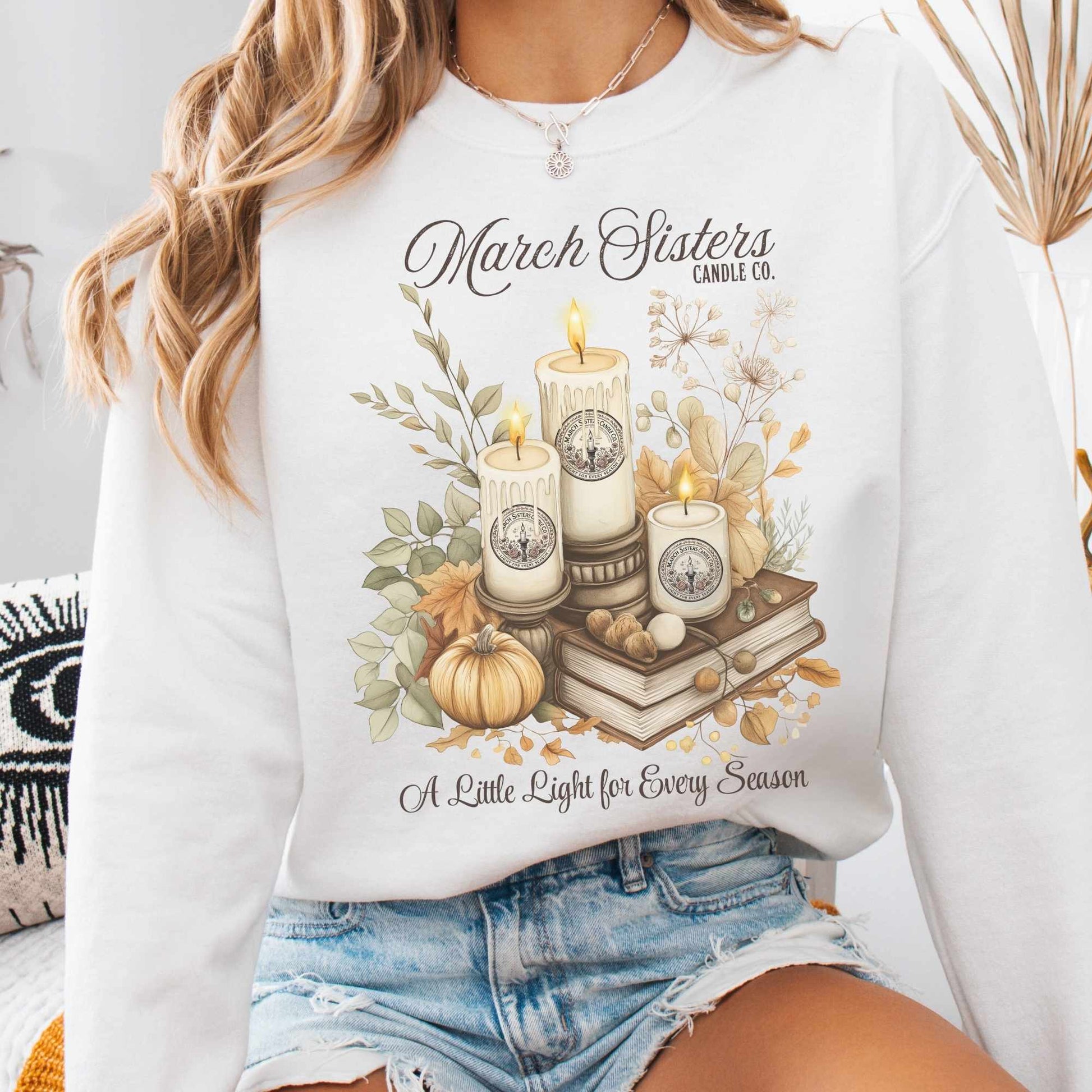 Sweatshirt S / White March Sisters Candle Co. Sweatshirt The Mystic Eden