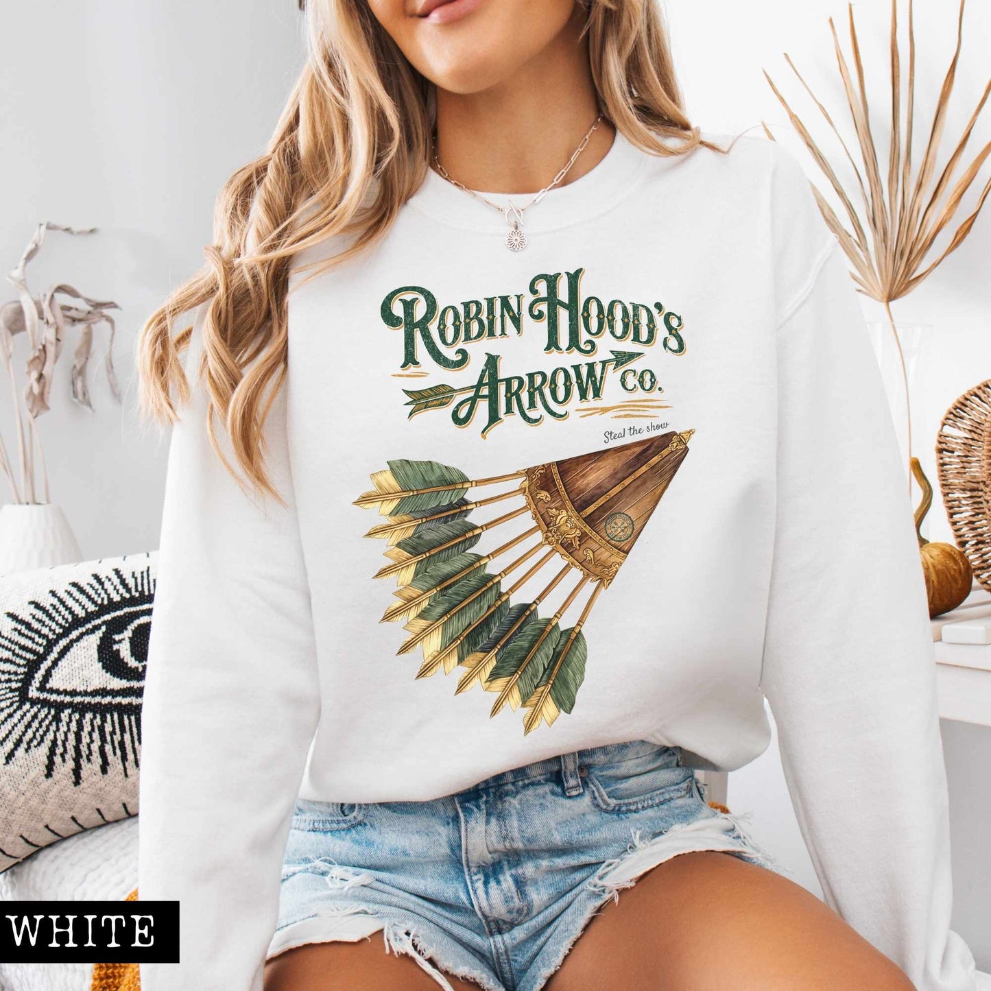 Sweatshirt S / White Robin Hood's Arrow Co. Sweatshirt The Mystic Eden