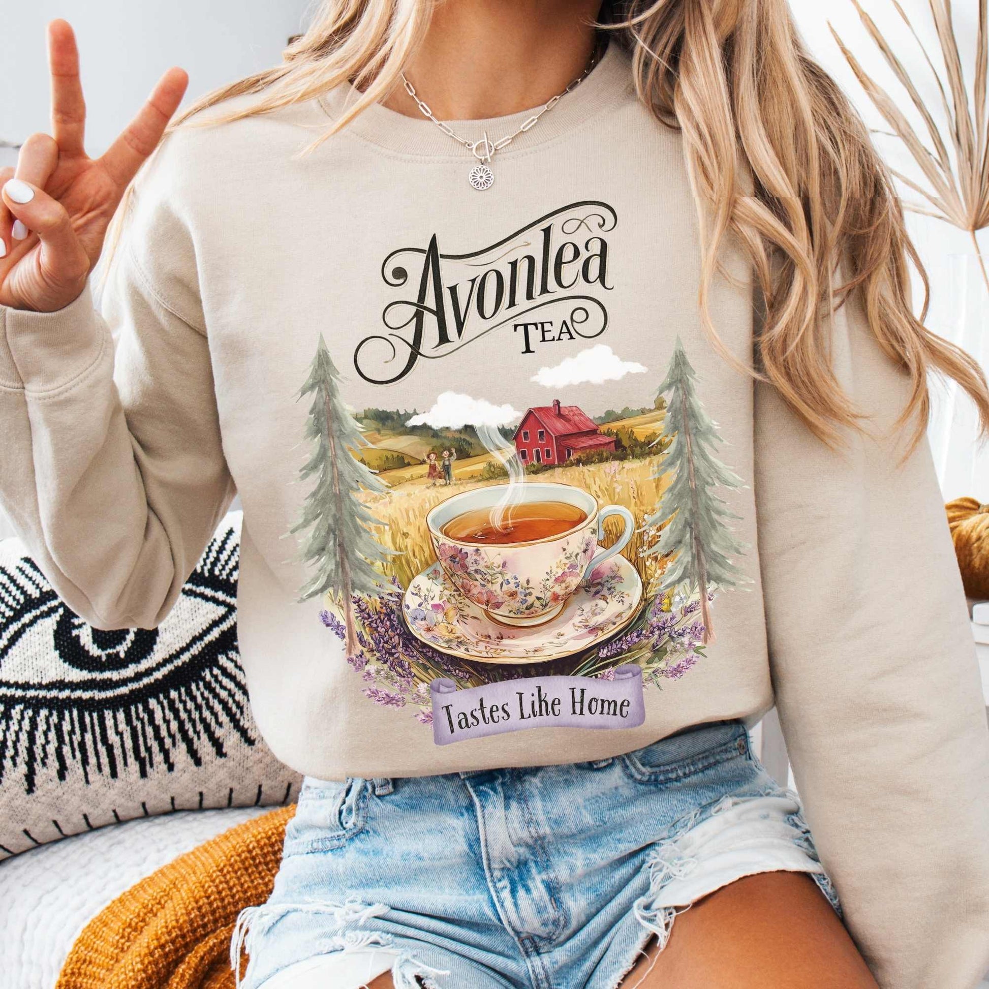 Sweatshirt Sand / S Avonlea Tea Anne of Green Gables Sweatshirt The Mystic Eden