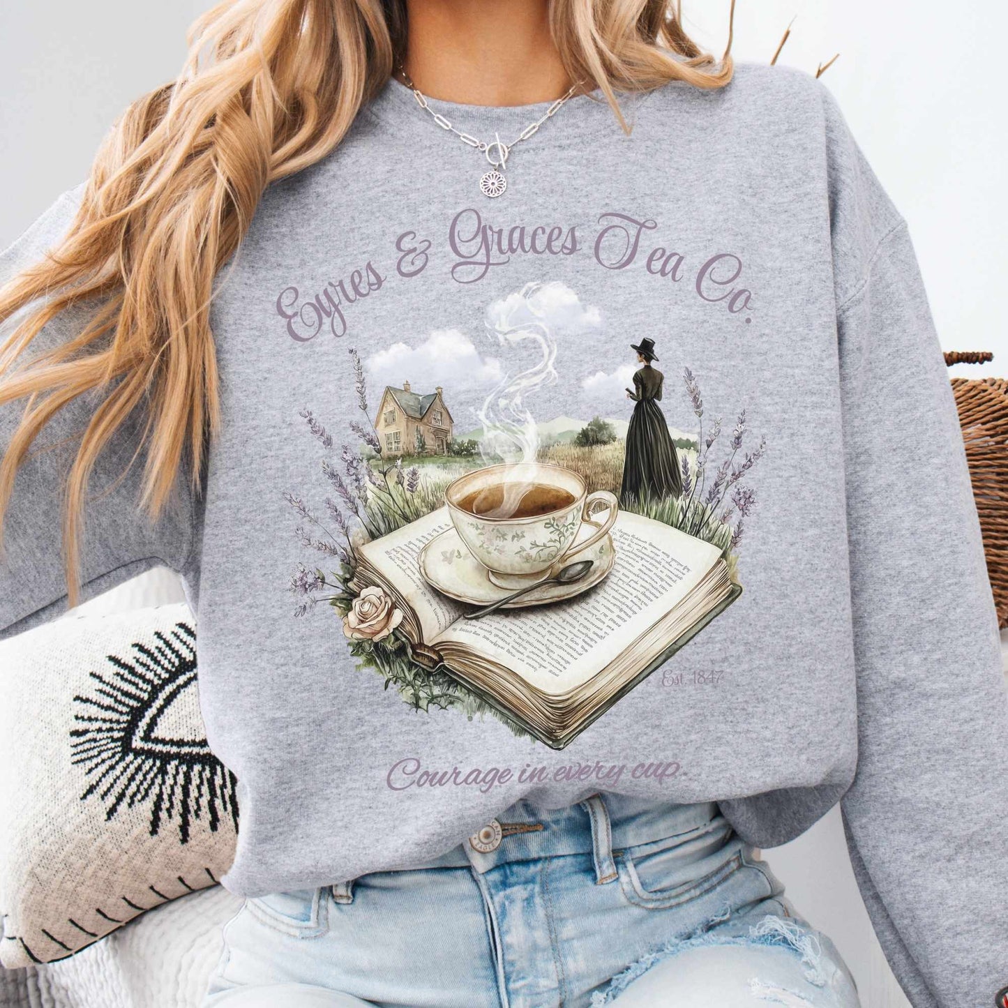 Sweatshirt Sport Grey / S Eyres & Graces Tea Co. Sweatshirt The Mystic Eden