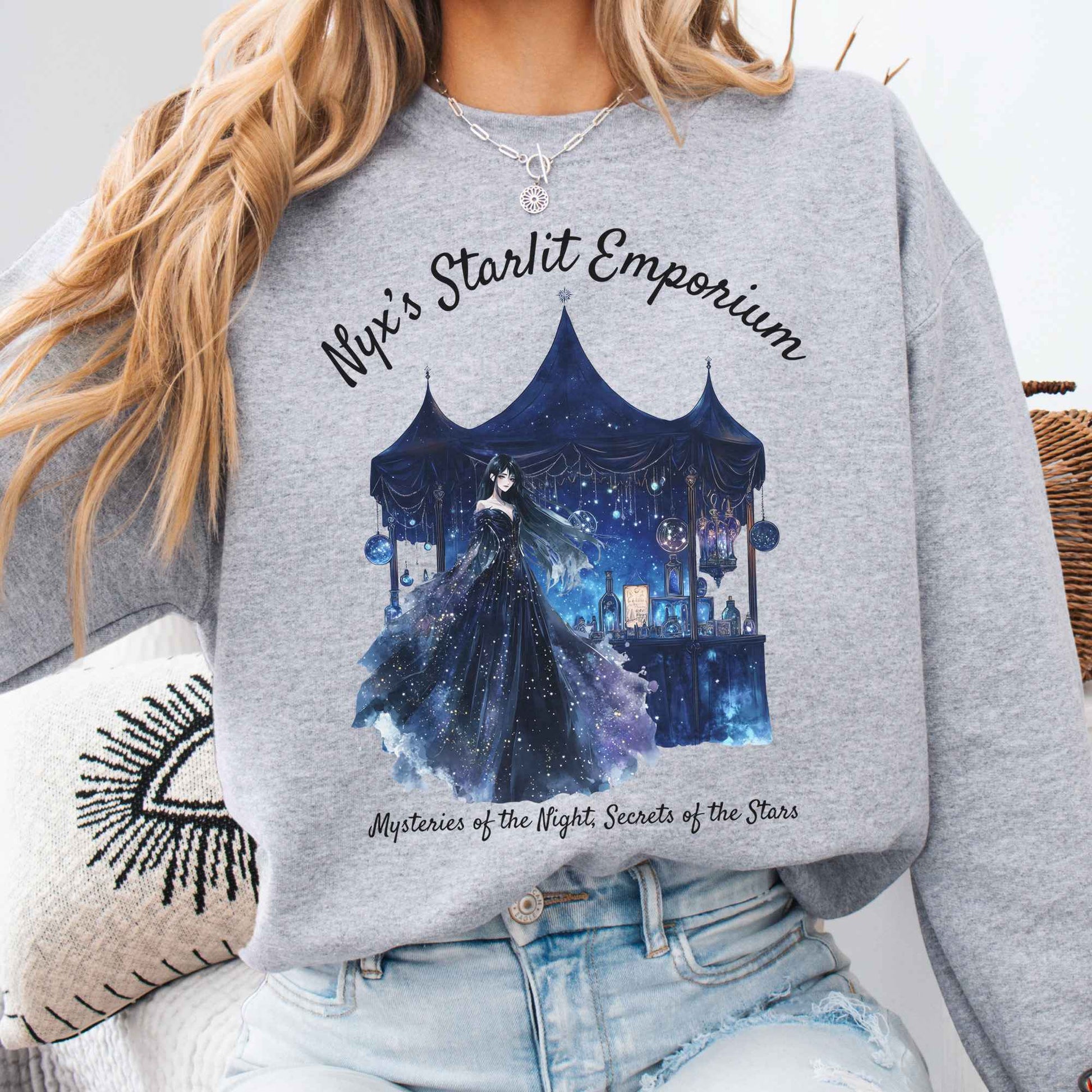 Sweatshirt Sport Grey / S Nyx Starlit Emporium Greek Goddess Sweatshirt The Mystic Eden