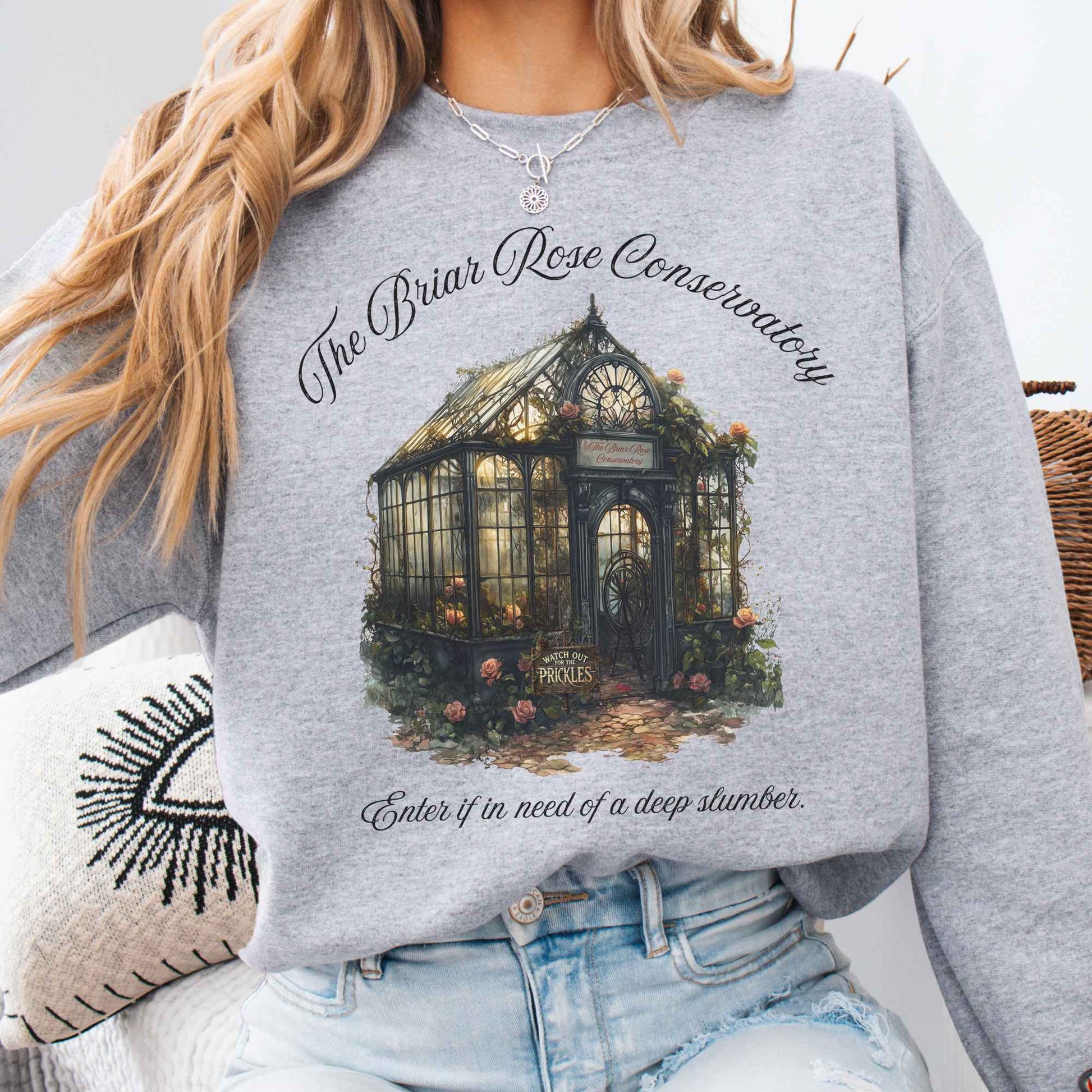 Sweatshirt Sport Grey / S The Briar Rose Conservatory Fairytale Sweatshirt The Mystic Eden