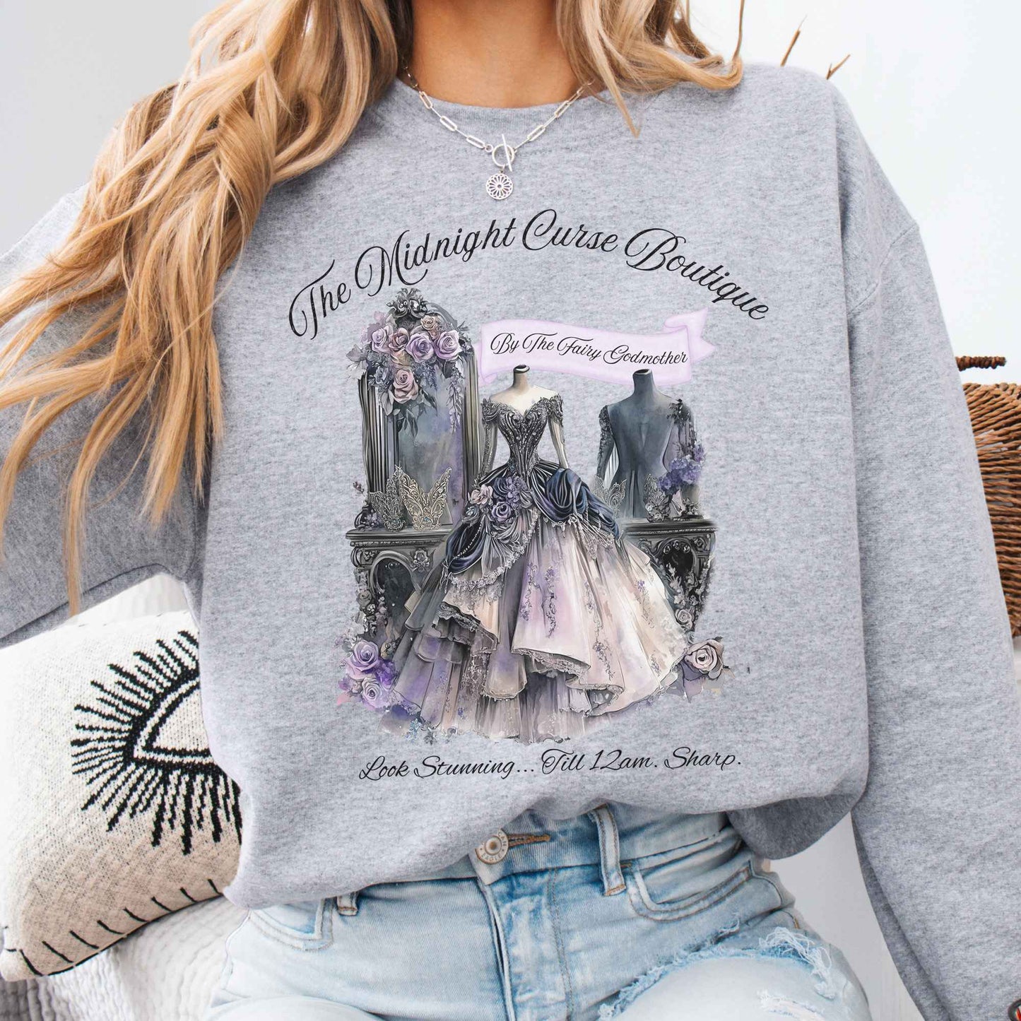 Sweatshirt Sport Grey / S The Midnight Curse Boutique Fairytale Sweatshirt The Mystic Eden