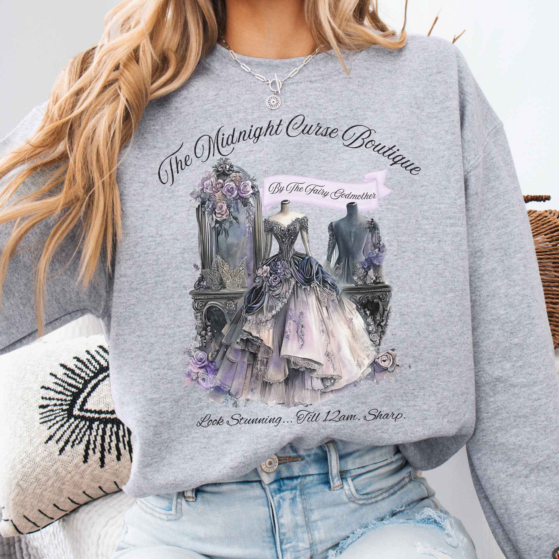 Sweatshirt Sport Grey / S The Midnight Curse Boutique Fairytale Sweatshirt The Mystic Eden