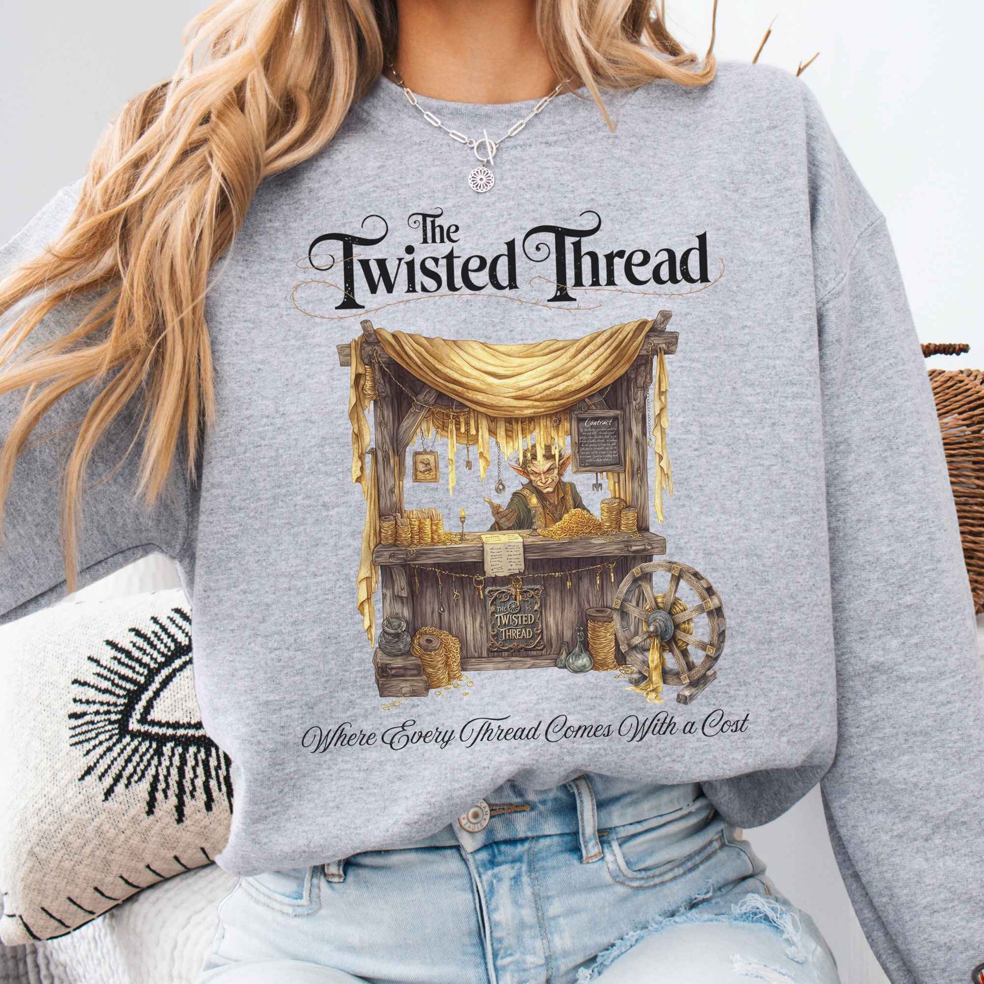Sweatshirt Sport Grey / S The Twisted Thread Fairytale Sweatshirt The Mystic Eden