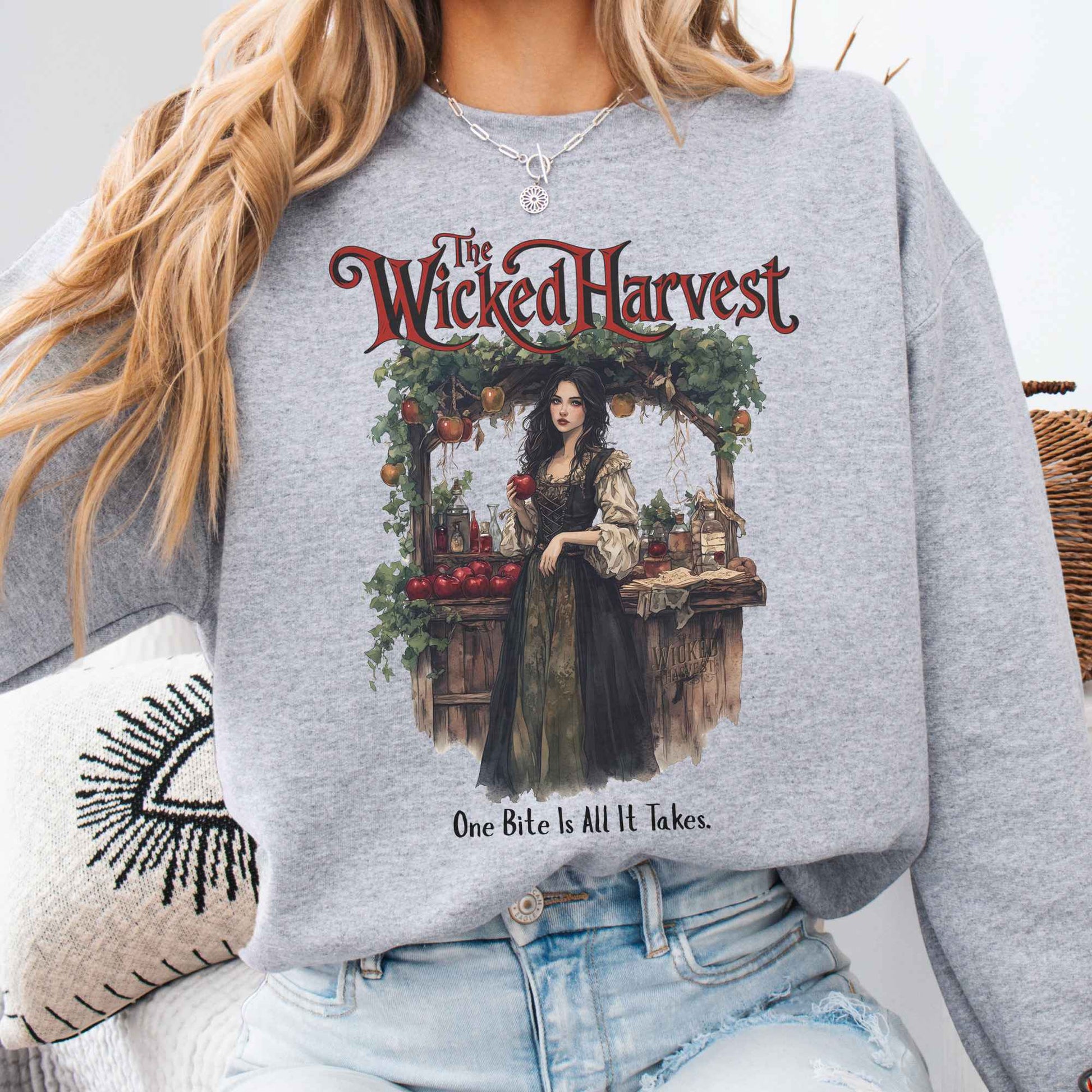 Sweatshirt Sport Grey / S The Wicked Harvest Fairytale Sweatshirt The Mystic Eden
