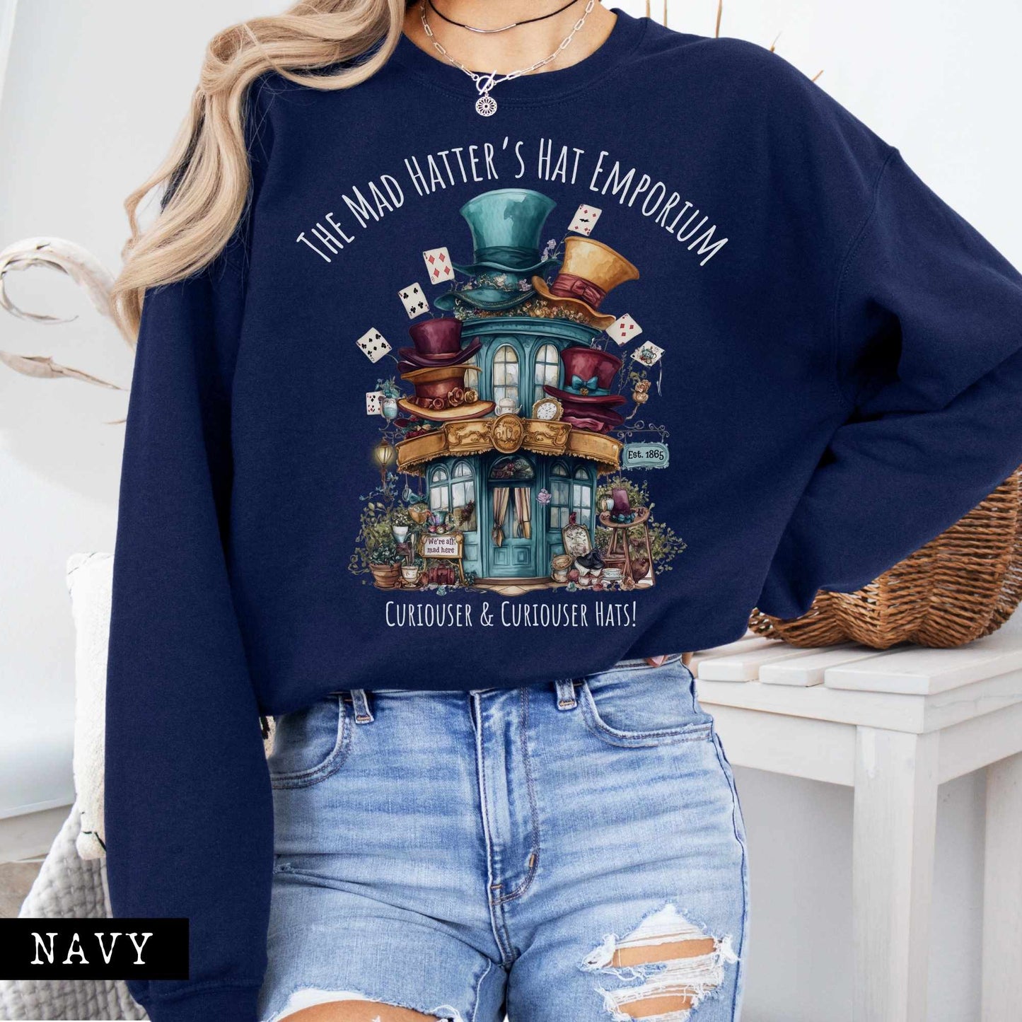 Sweatshirt The Mad Hatter's Hat Emporium Sweatshirt The Mystic Eden