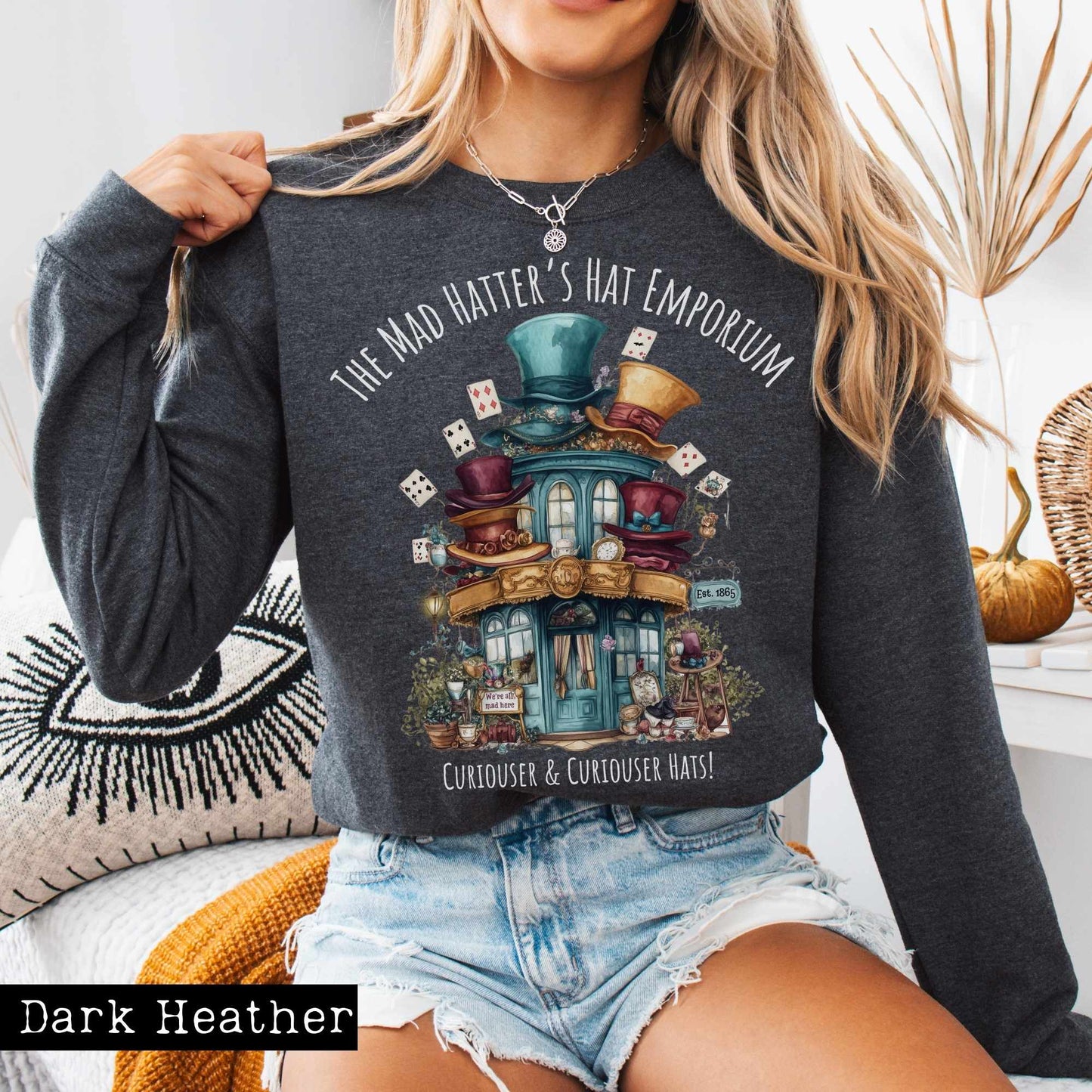 Sweatshirt The Mad Hatter's Hat Emporium Sweatshirt The Mystic Eden