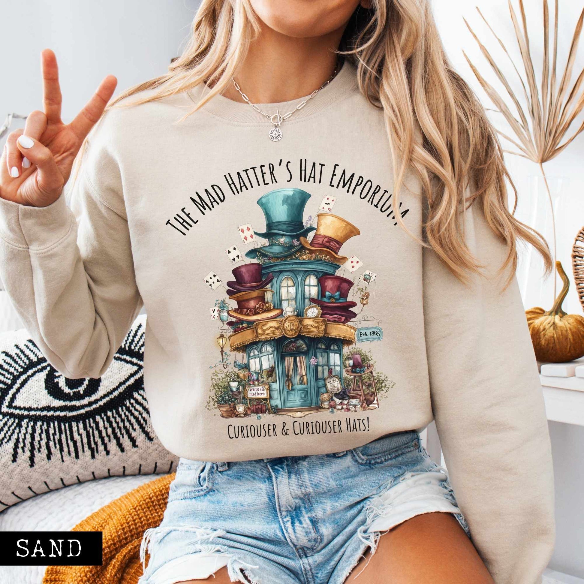 Sweatshirt The Mad Hatter's Hat Emporium Sweatshirt The Mystic Eden