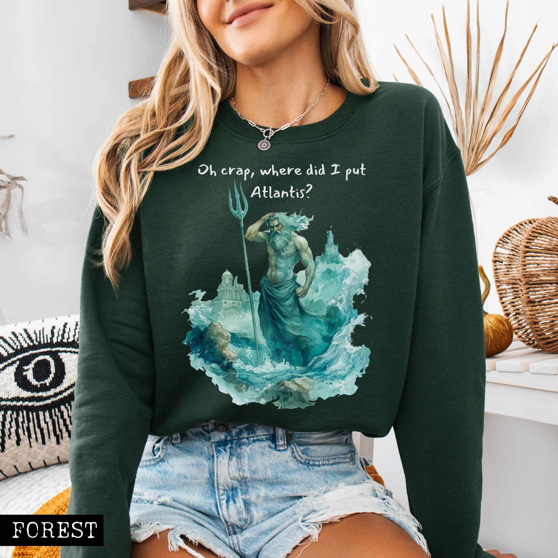 Sweatshirt Where Did I Put Atlantis Sweatshirt The Mystic Eden