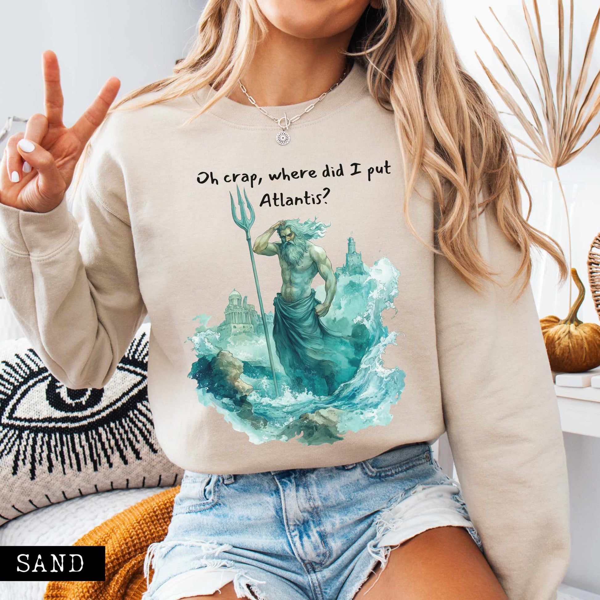 Sweatshirt Where Did I Put Atlantis Sweatshirt The Mystic Eden