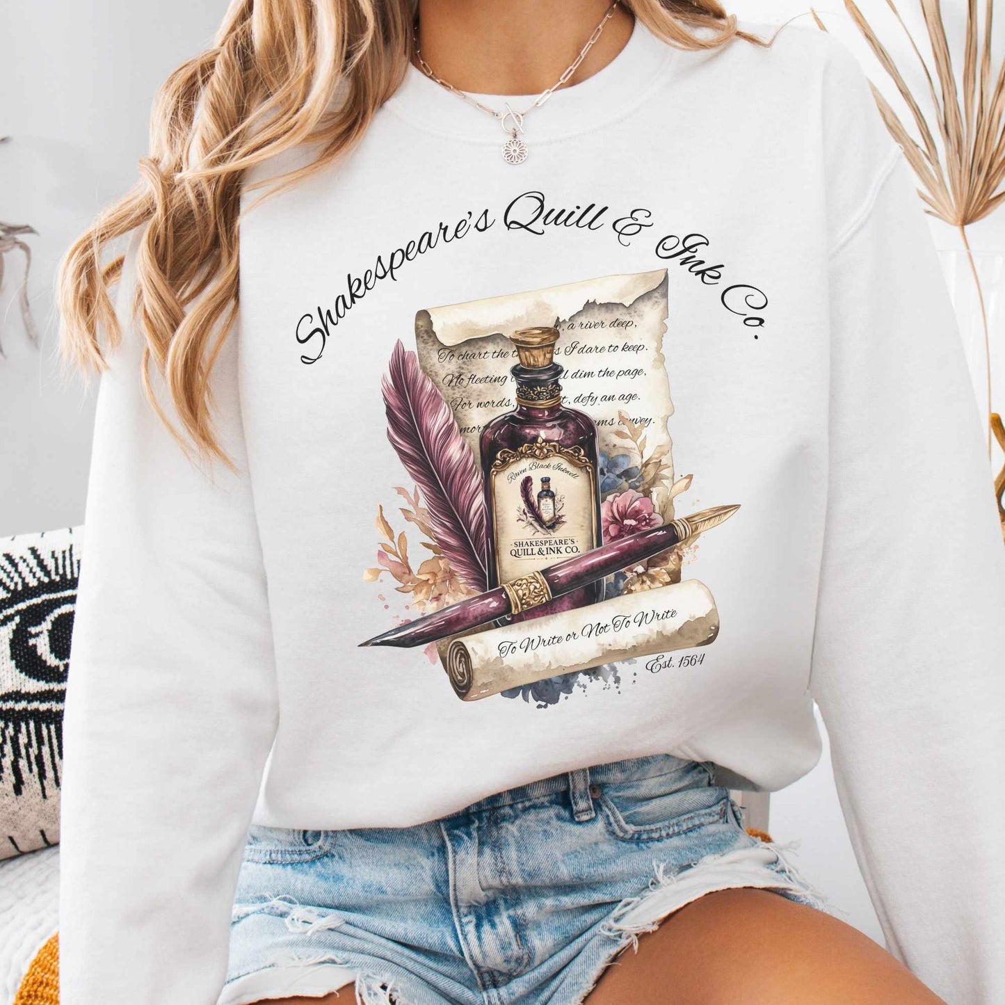 Sweatshirt White / S Shakespeare's Quill & Ink Co. Sweatshirt The Mystic Eden
